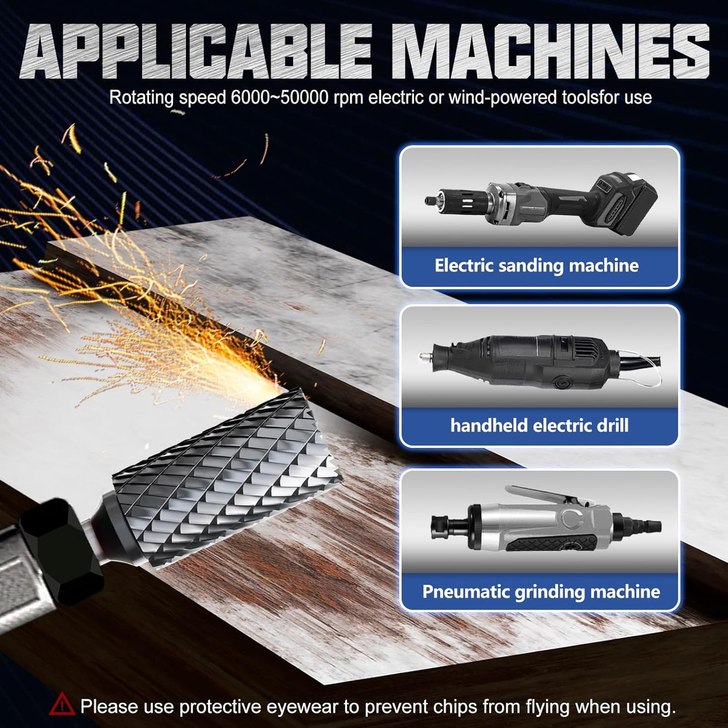 CATITO Cylinder End Cut Die Grinder Bit, Cut Carbide Rotary Burr for Steel, Wood and Metal Working, Engraving, polishing and Cleaning