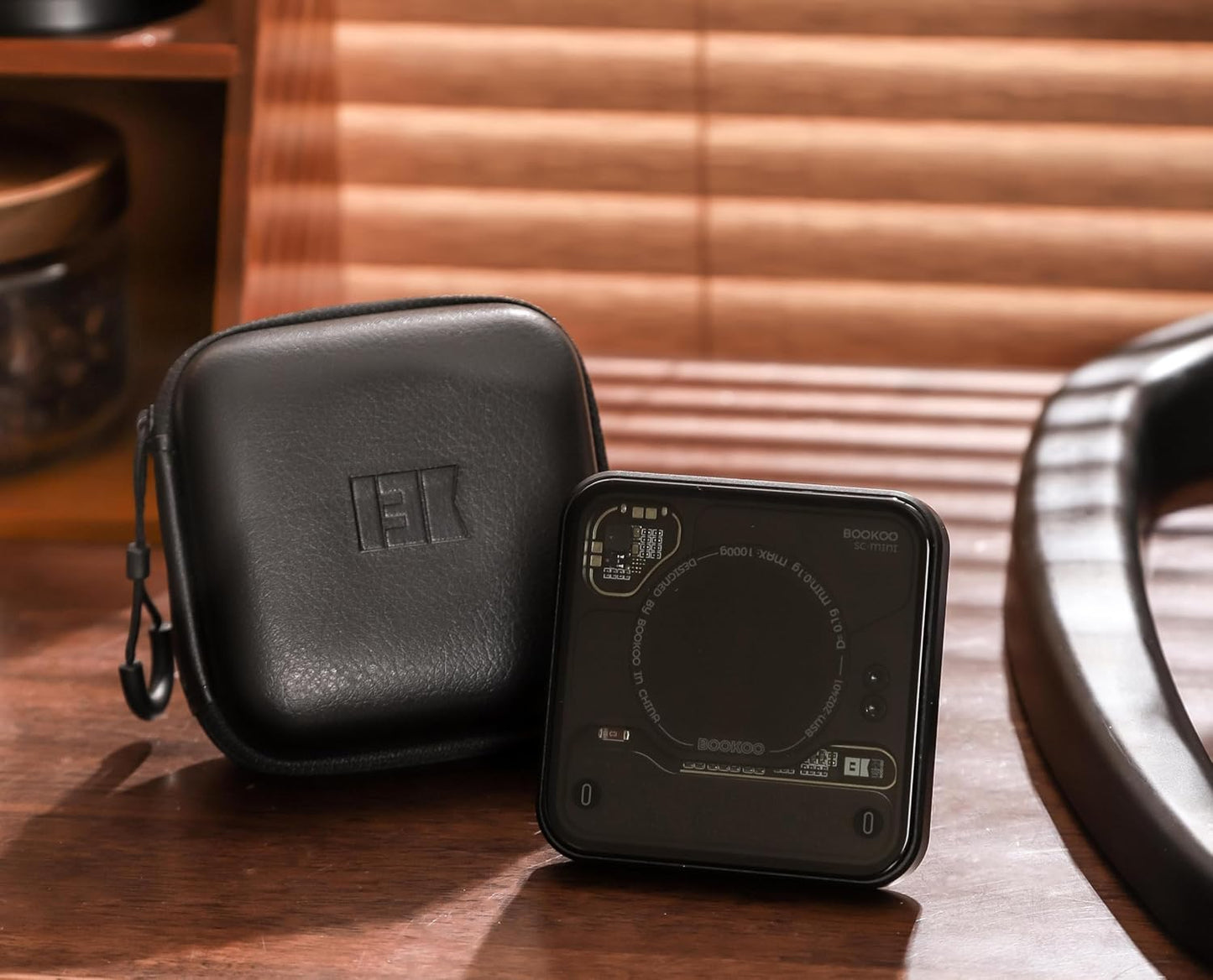 BOOKOO Coffee Scale with Storage Bag Esprosse Scale with Timer Mini Digtial Coffee Scale Rechargeable with Auto Mode Flow Rate Mode Scale for Coffee APP Bluetooth Connection Coffee Bean Scale