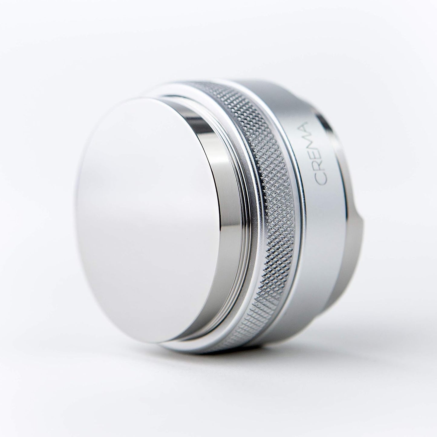 Crema Coffee Products 51mm Hand Tamper & Coffee Distributor|Compatible with Delonghi Dedica & La Specialista Portafilter|Double-Sided,Adjustable Depth Tool|Made with Durable 304 Stainless Steel|Silver