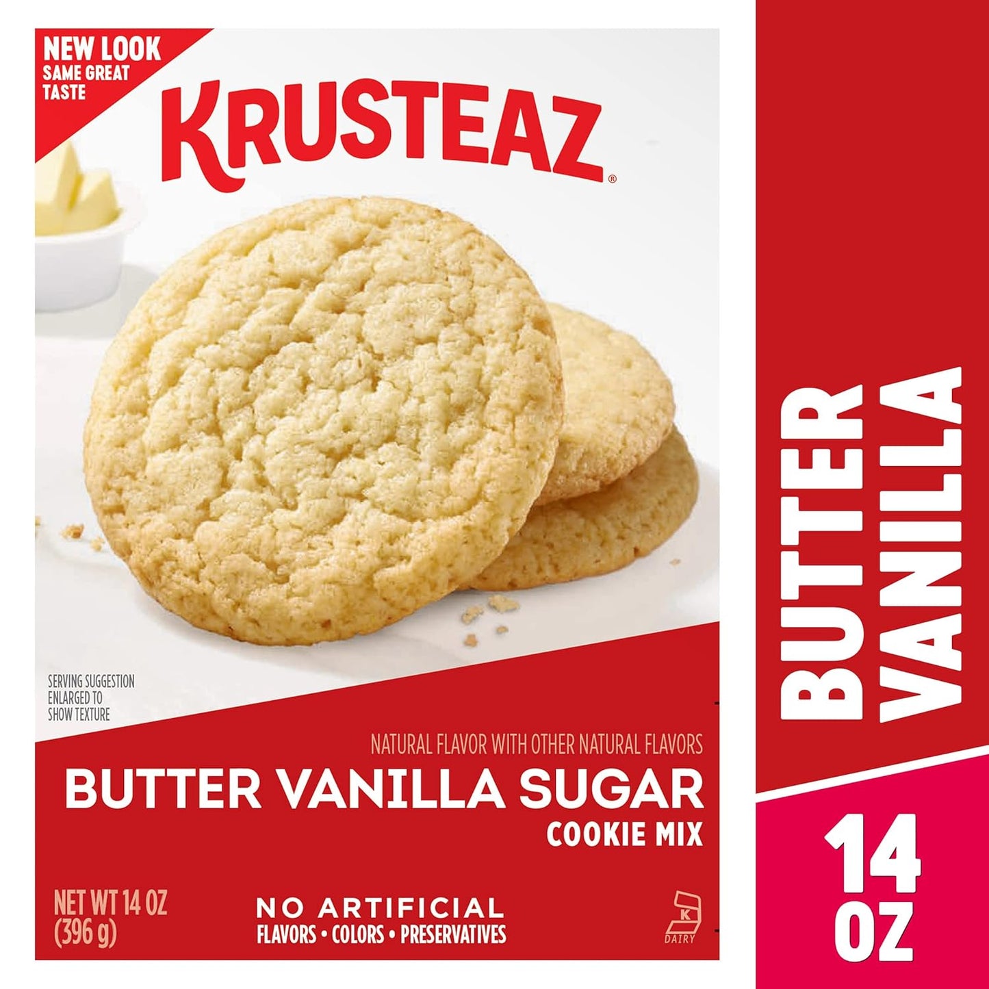 Krusteaz Cookie Mix, Butter Vanilla Sugar Cookie Mix, 14 Ounce Box (Pack of 6)