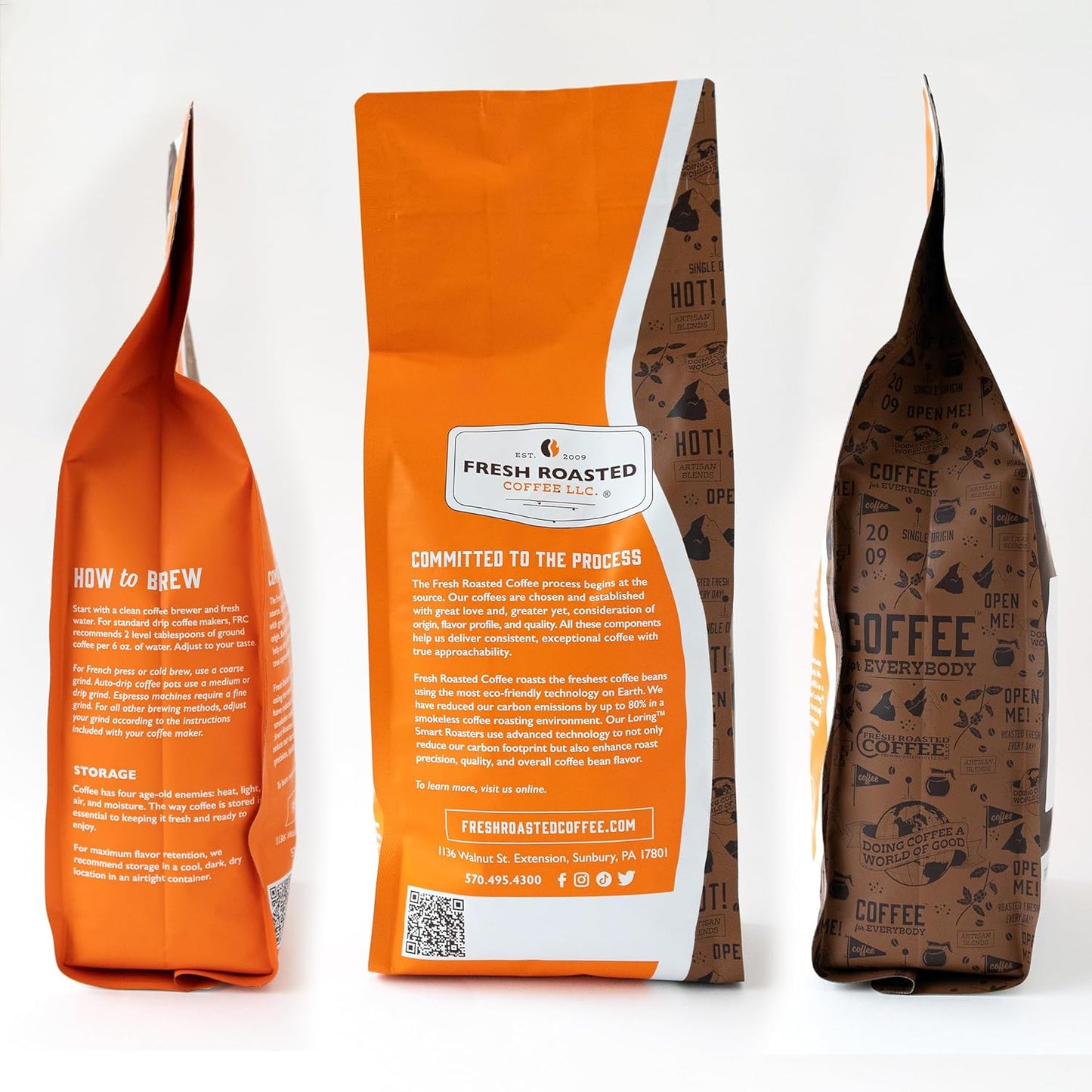 Fresh Roasted Coffee, FRC Light Roast Blend, 2 lb (32 oz), Kosher, Ground