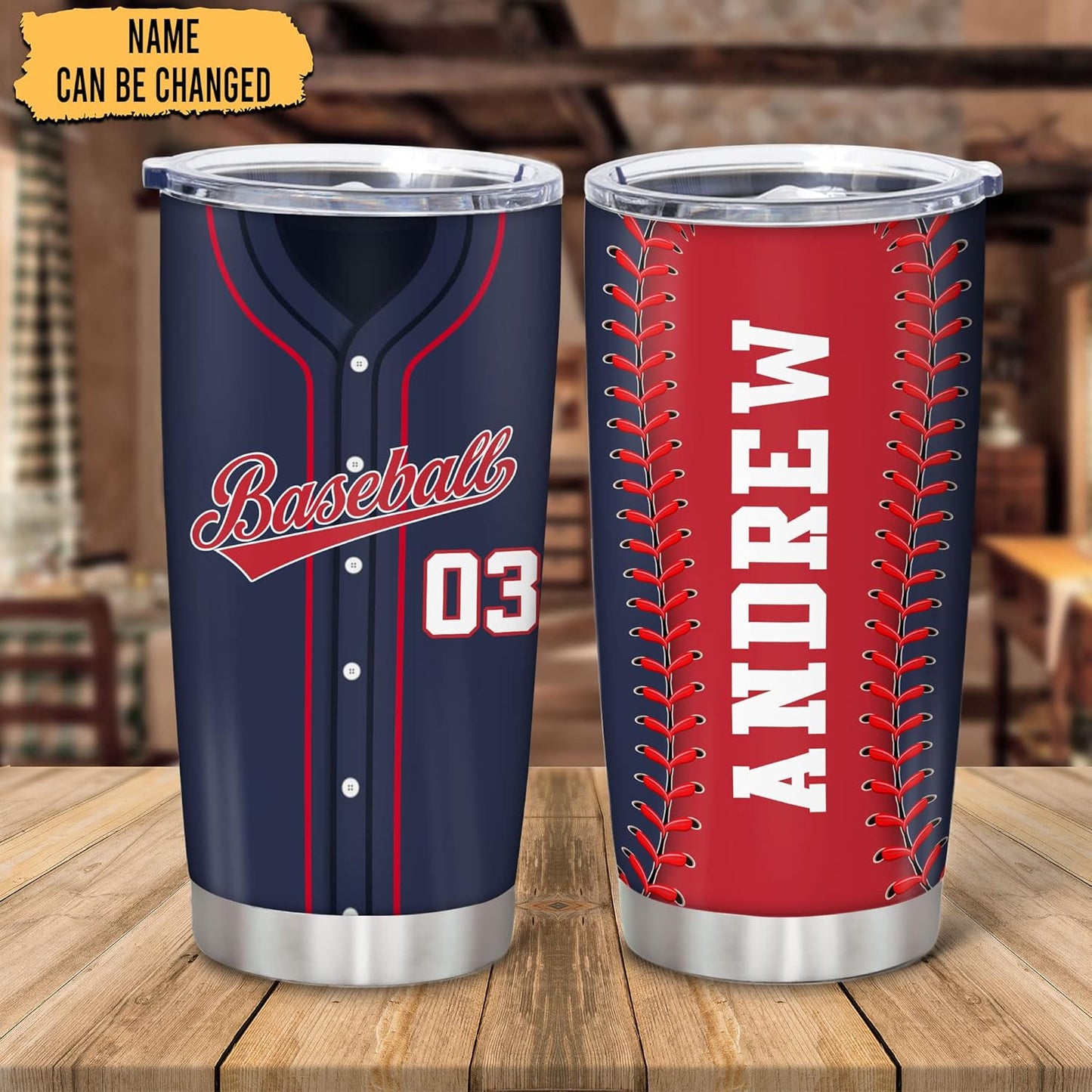 Hyturtle Personalized Baseball Tumbler Baseball Players Design Stainless Steel Double Walled Vacuum Insulated Tumblers 20oz30oz Coffee Travel Mug Cup Christmas Gift For Men Boys Friends Dad Sports Fan