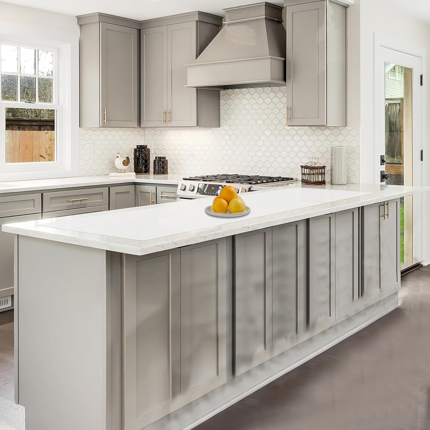 78.7"x15.7"(200cmx40cm) Large Silicone Mats for Countertop, Heat Resistant Mat, Waterproof Nonslip Silicone Kitchen Counter Mat, Nonstick Table Placemat, Multipurpose Mat, Semitransparent