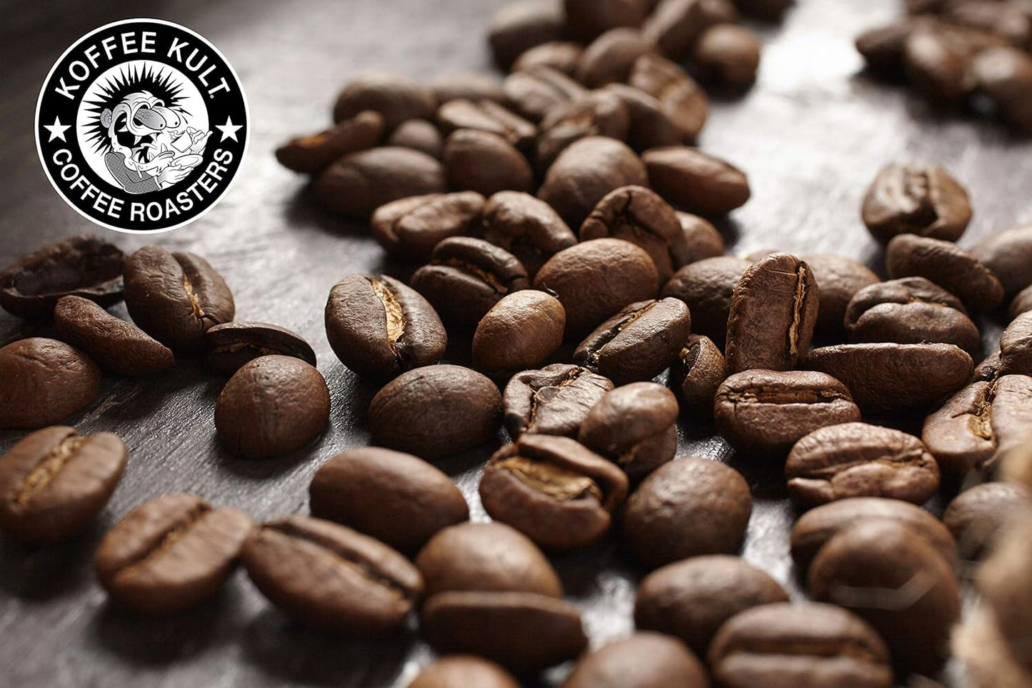 Koffee Kult Thunder Bolt Dark French Roast Whole Bean Coffee - Small Batch 100% Arabica Gourmet Blend, Bold and Well Balanced, 80oz Resealable Package