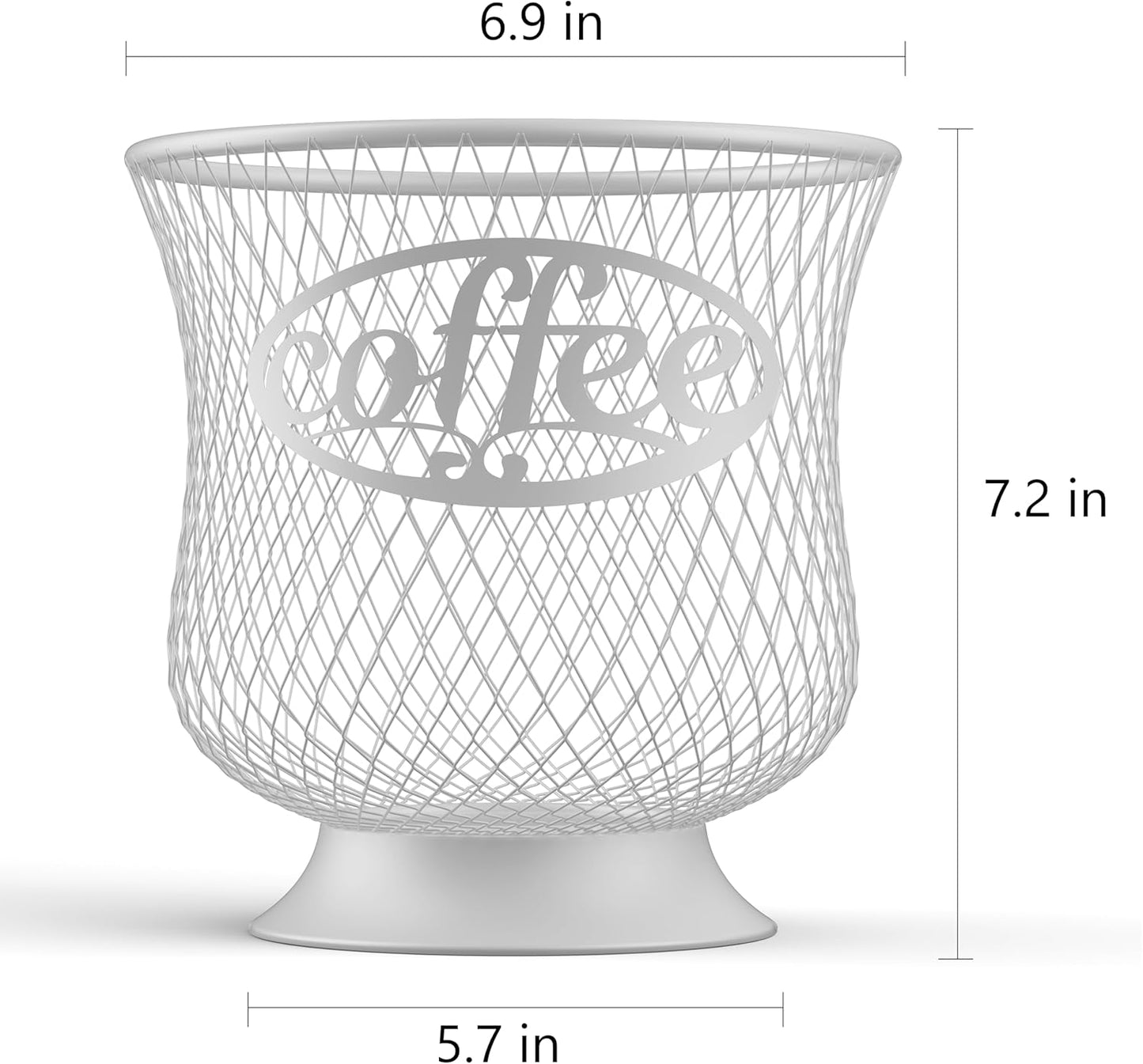 Coffee Pod Holder, Sturdy K Cup Organizer, Large Capacity K Cup Storage for Keuring Espresso Capsule Coffee Creamer, Easy to Refill and Organize for Cafe Bar, Coffee Bar Decor