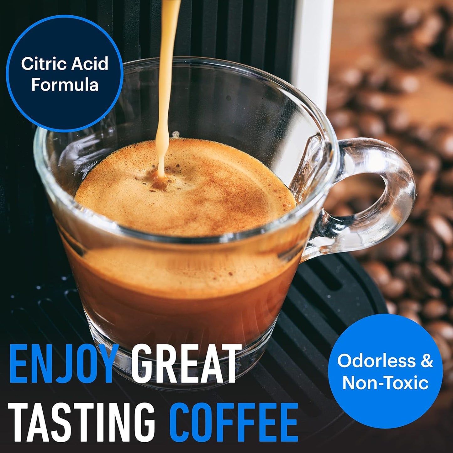 Essential Values Descaling Tablets (24 Count/Up To 24 Uses) For Jura, Miele, Bosch, Tassimo Espresso Machines and Miele Steam Ovens