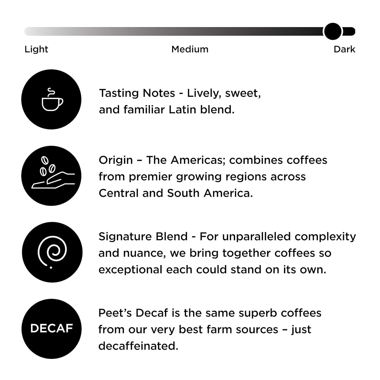 Peet's Coffee House Blend, Dark Roast, K-Cup Coffee Pods for Keurig Coffee Maker, 22 Count (Pack of 1)