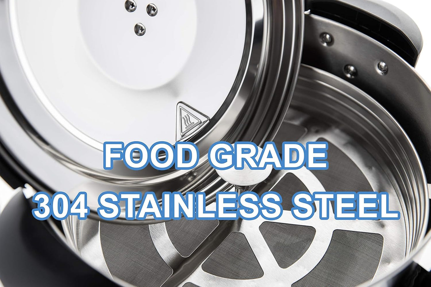 SYBO SR-CP-100B Commercial Grade Stainless Steel Percolate Coffee Maker Hot Water Urn for Catering, 100-Cup 16 L, Metallic