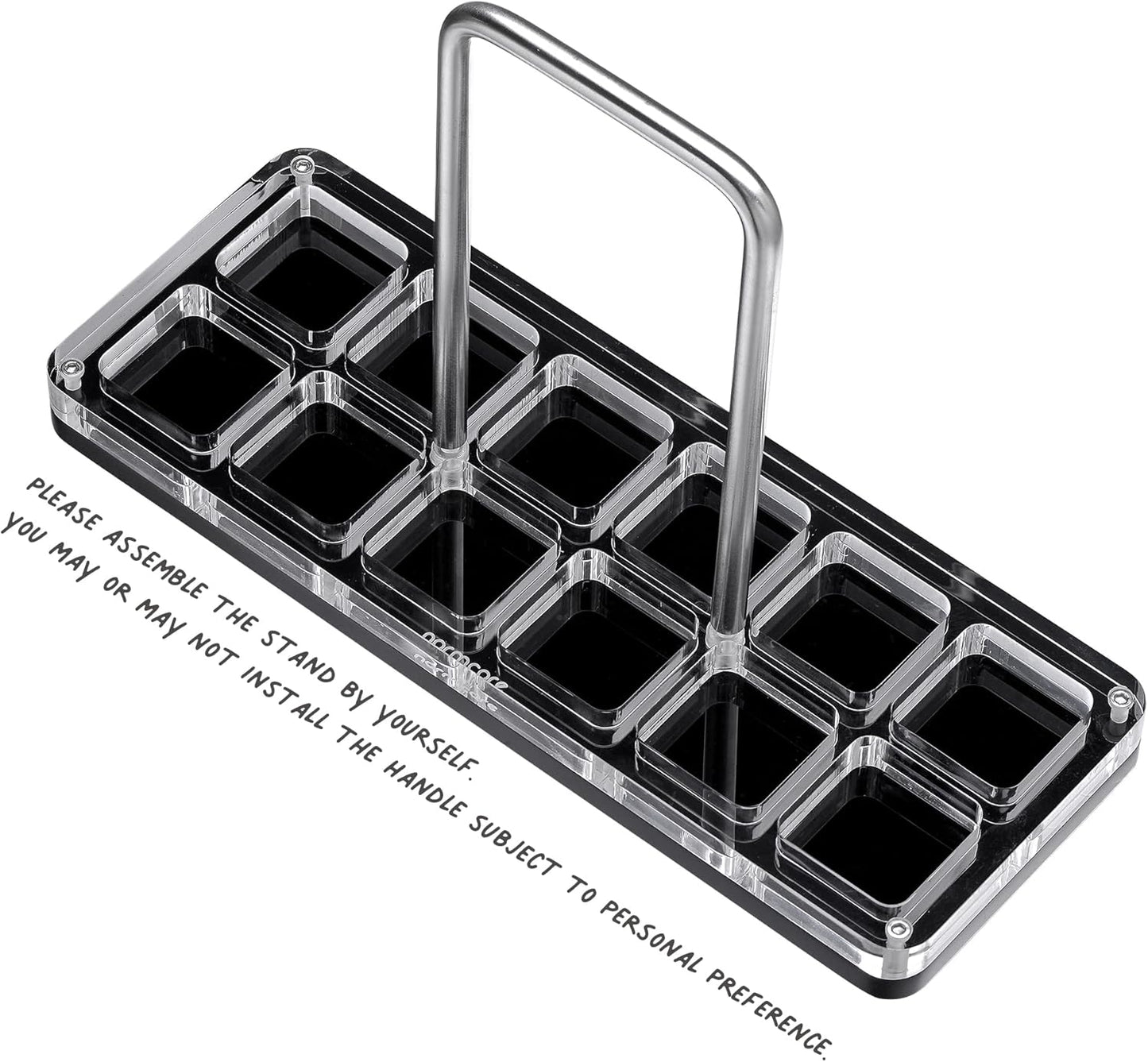 Normcore 12 Tubes Coffee Bean Cellars with Stand & Hopper - Single Dose Coffee Bean Vaults - Espresso Bean Storage Set - One-Way Exhaust Valve - Capacity 25-28g