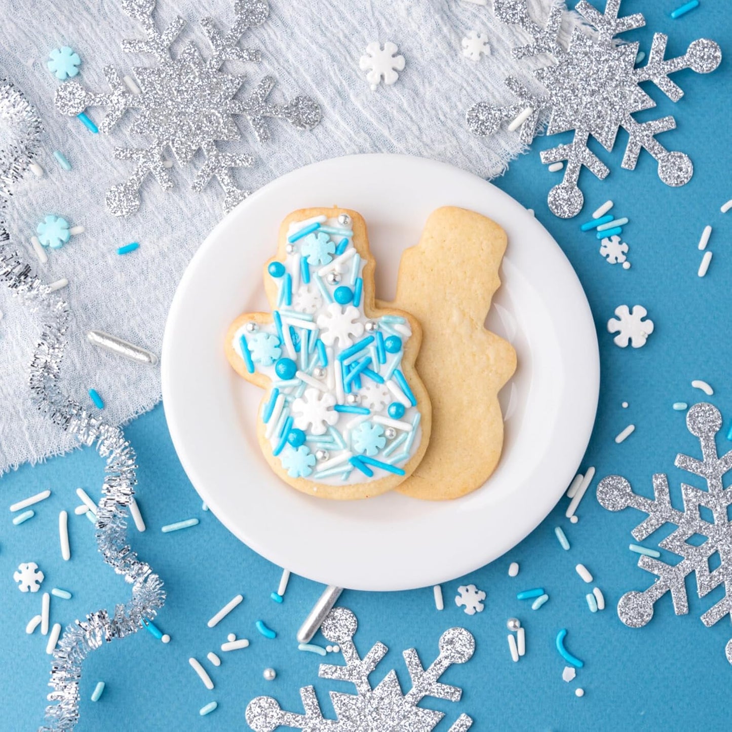 Cookie Cutter Kingdom, Christmas Cookie Cutters, Cookie Cutters Shape, Mold for Cakes Biscuits and Sandwiches (Christmas Snowman)