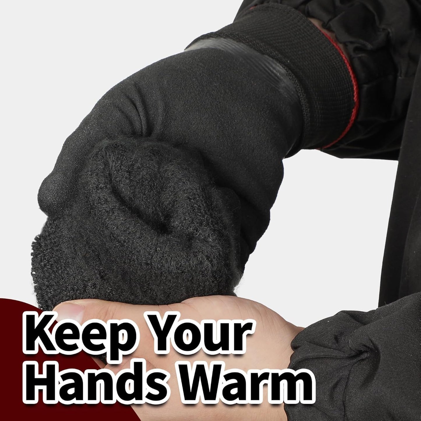 Schwer FreezeGuard Winter Work Gloves, ANSI A2 Cut Resistant Freezer Gloves for Outdoor Cold Weather Keep Hands Warm, Waterproof Gloves for Shoveling Snow, Ice Fishing, L