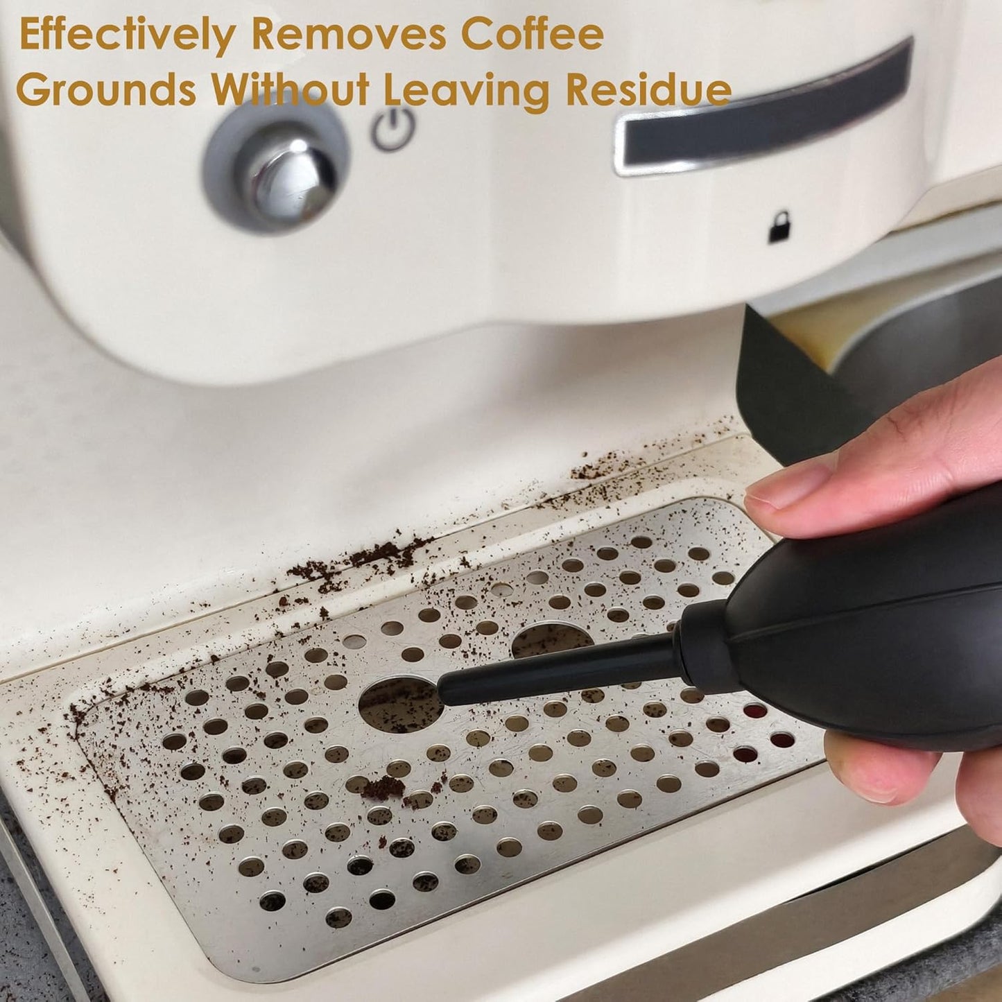 Coffee Grinder Cleaning Kit with Brush, Spoon, and Blower - Espresso Machine Cleaning Tools, Barista Accessories for Grinds, Beans, Portafilters