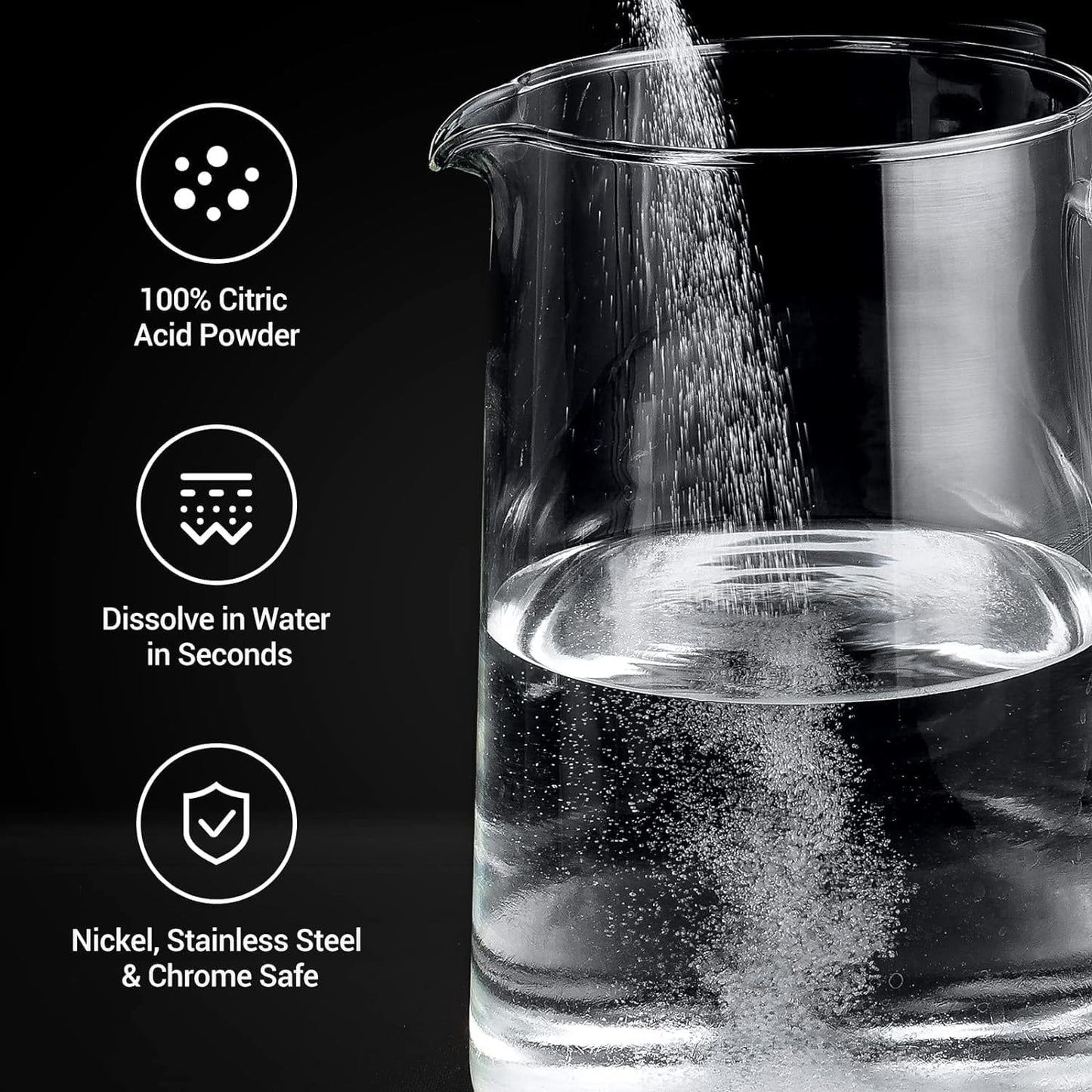 Gevi Household Coffee Maker Cleaner, Espresso Machine Cleaning Powder - 4 Use & Individually Packed for Each Use | Organic Citric Acid Cleaner Compatible with All Major Brands