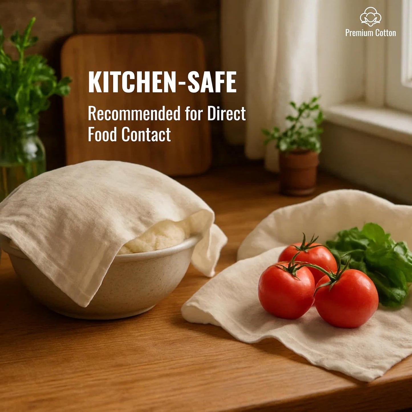 Dish Cloths Cotton| Kitchen Wash Cloth | Shop Towels Absorbent and Lint Free Flour Sack| Dishcloths for Kitchen Washing Dishes| Thick Absorbent Quick Dry Dish Rags | 12 Pack 13"x13" Natural