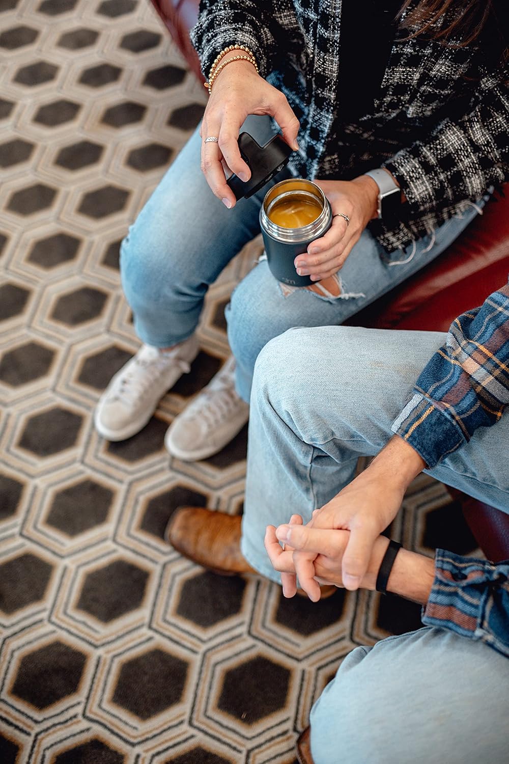 Simple Modern Food Jar for Hot Food | Reusable Stainless Steel Vacuum Insulated Leak Proof Lunch Storage for Smoothie Bowl, Soup, Oatmeal | Provision Collection | 16oz | Midnight Black