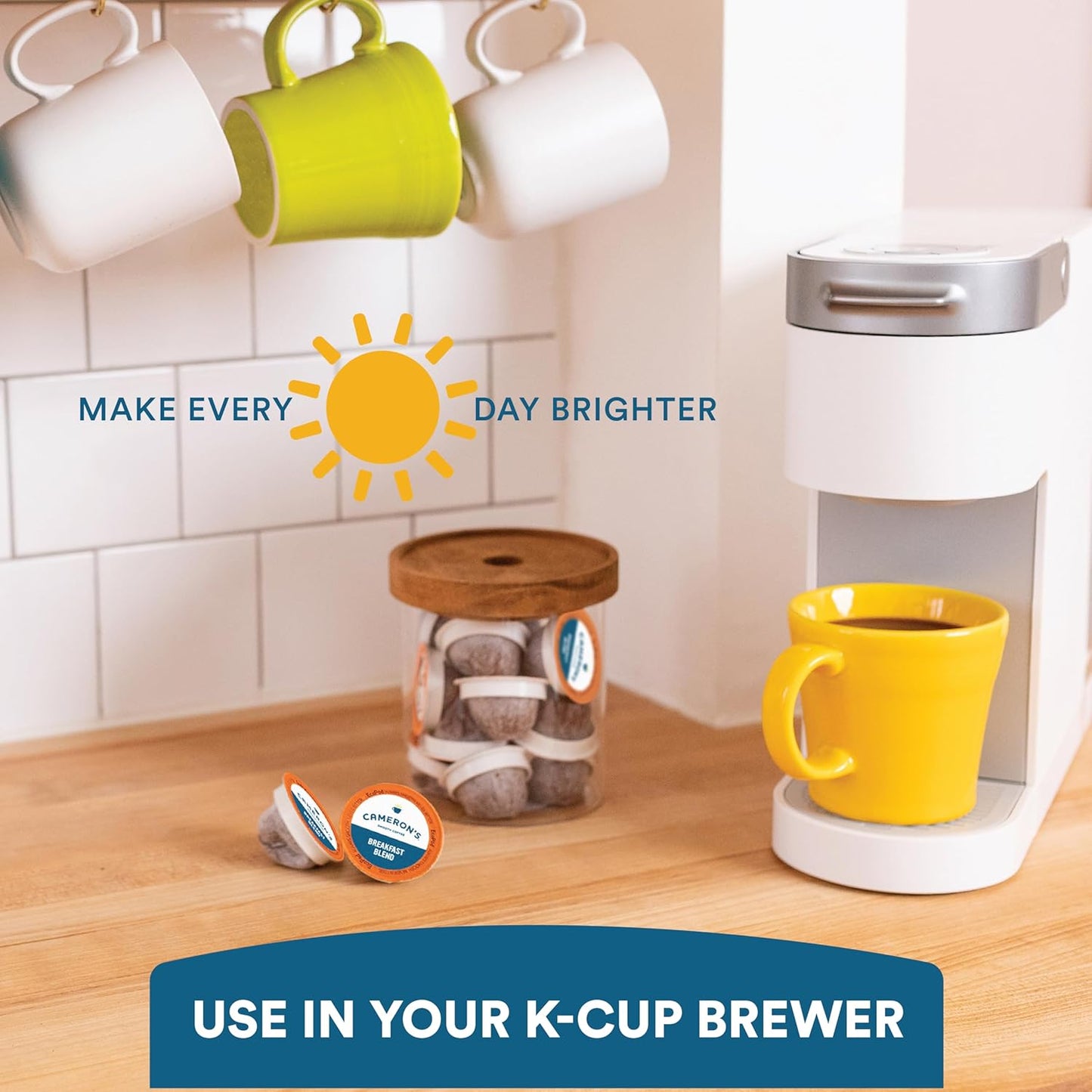 Cameron's Coffee Holiday Roasted Ground Coffee Bag, Flavored, Crème Brulee Latte, 12 Ounce (Pack of 6)