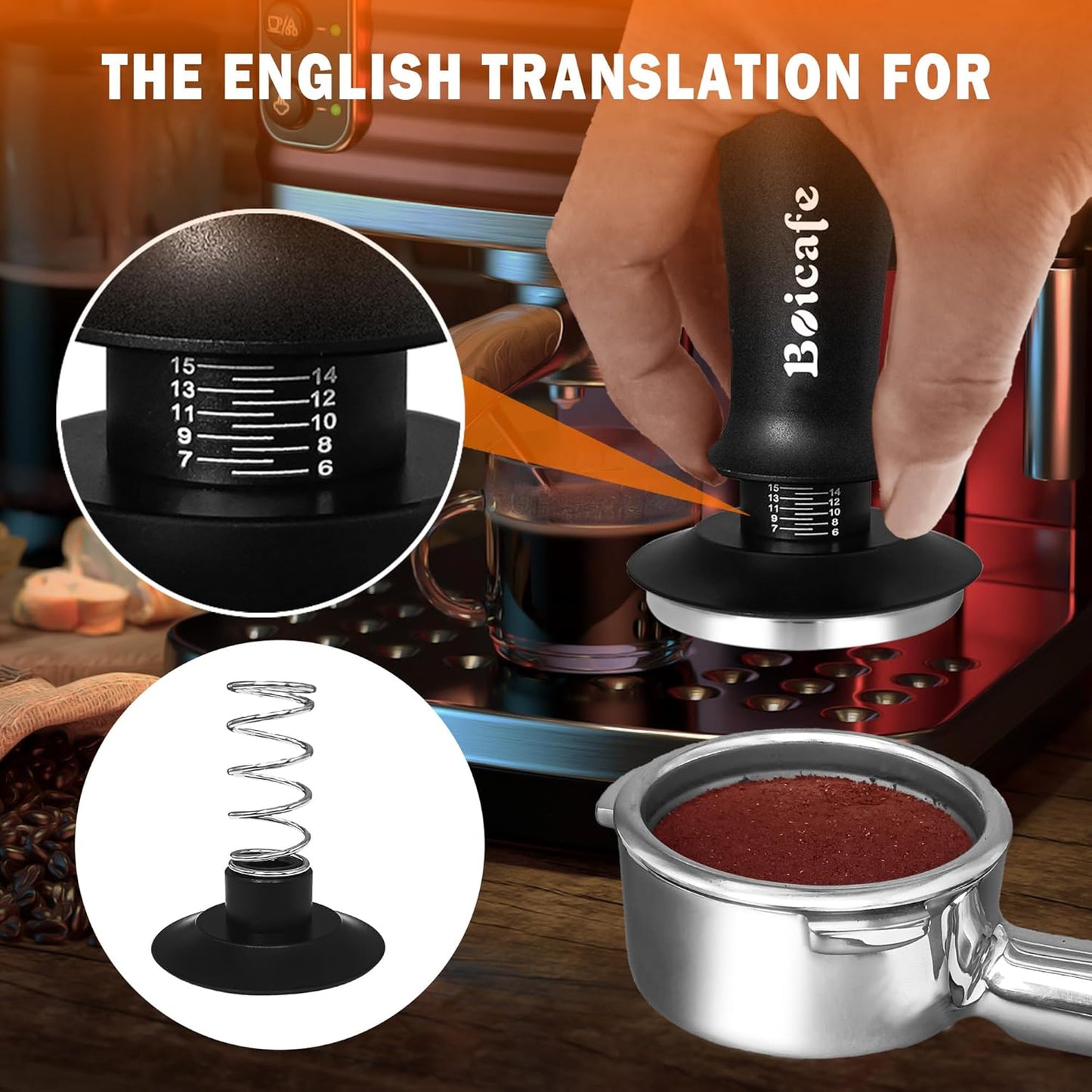 22 PCS 51mm Espresso Accessories Kit, 51mm Spring Loaded Calibrated Espresso Coffee Tamper Set with Tamper Mat, WDT Tool, Latte Art Kit, Frothing Pitcher and Towel for Coffee Making (51mm)