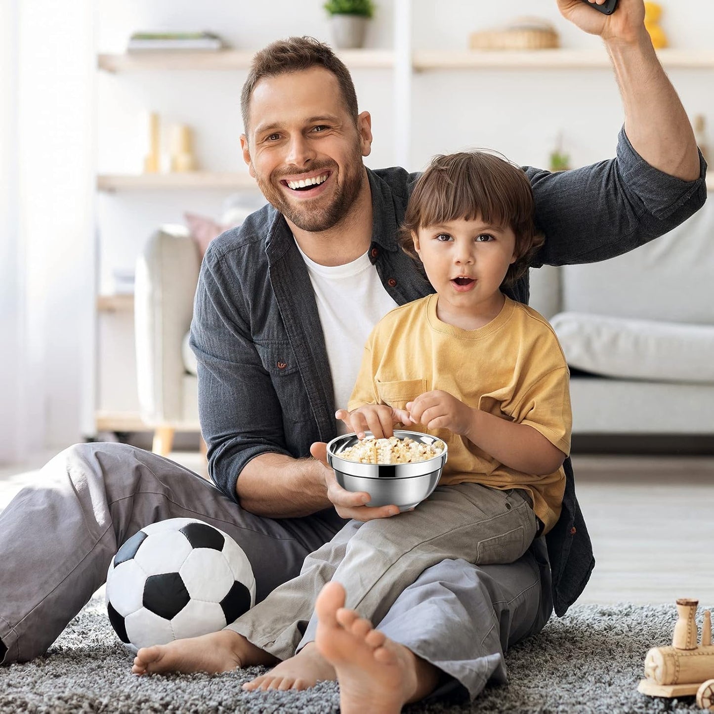 20 Pack Stainless Steel Bowls Set, 17 oz Double Walled Insulated Metal Bowl Bulk for Rice Soup Ice Cream Snacks Salad Cereal Sauces Serving, Easy to Clean, Stackable, 5.1 x 2.6 Inch