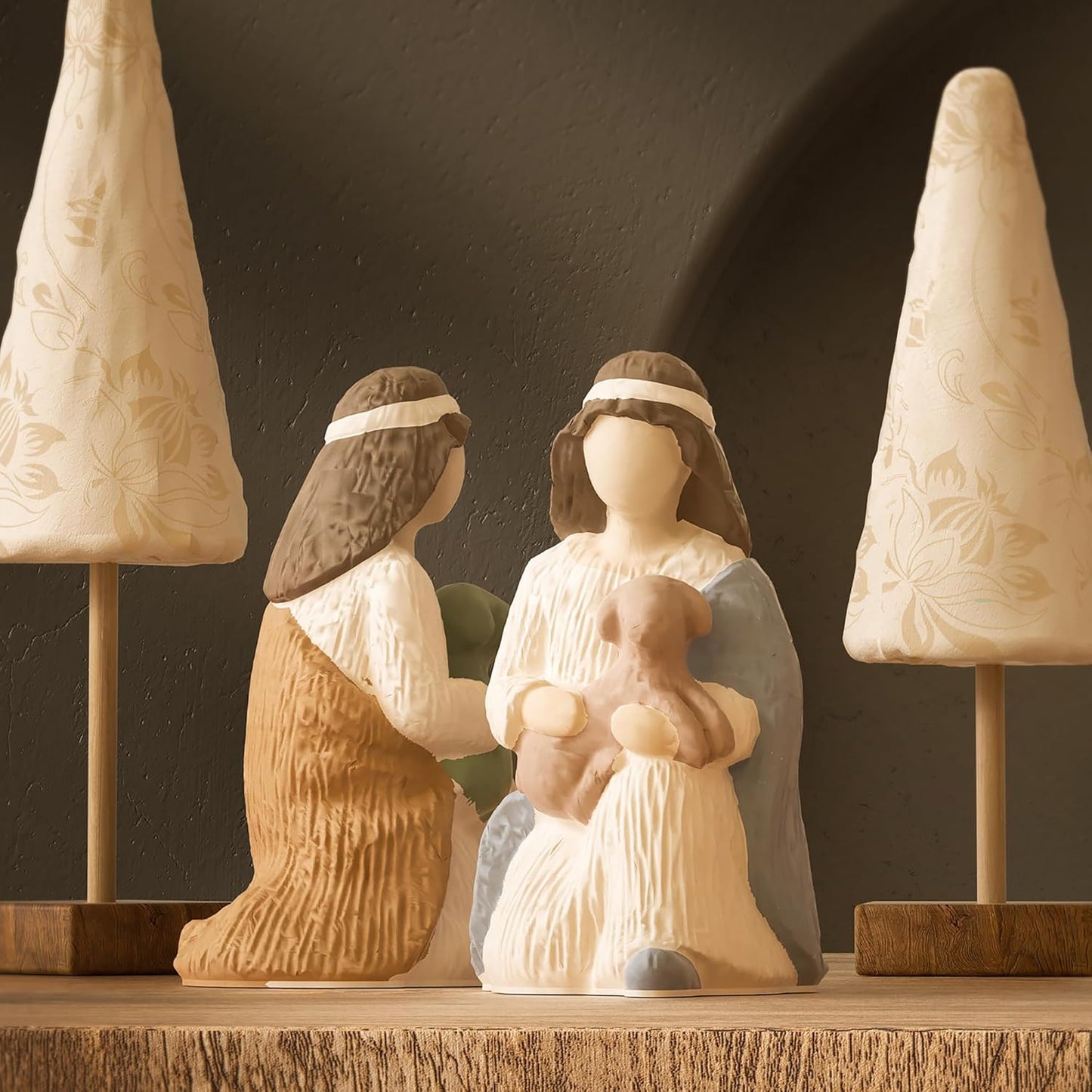 Nativity Mold Nativity Scene Mold Jesus Mold Maria Candle Mold Angel Mold Resin Casting Mold Resin Making Molds Silicone Mold for Candle Home Decorate Mold 3D Animal Mold Candle Making Mold