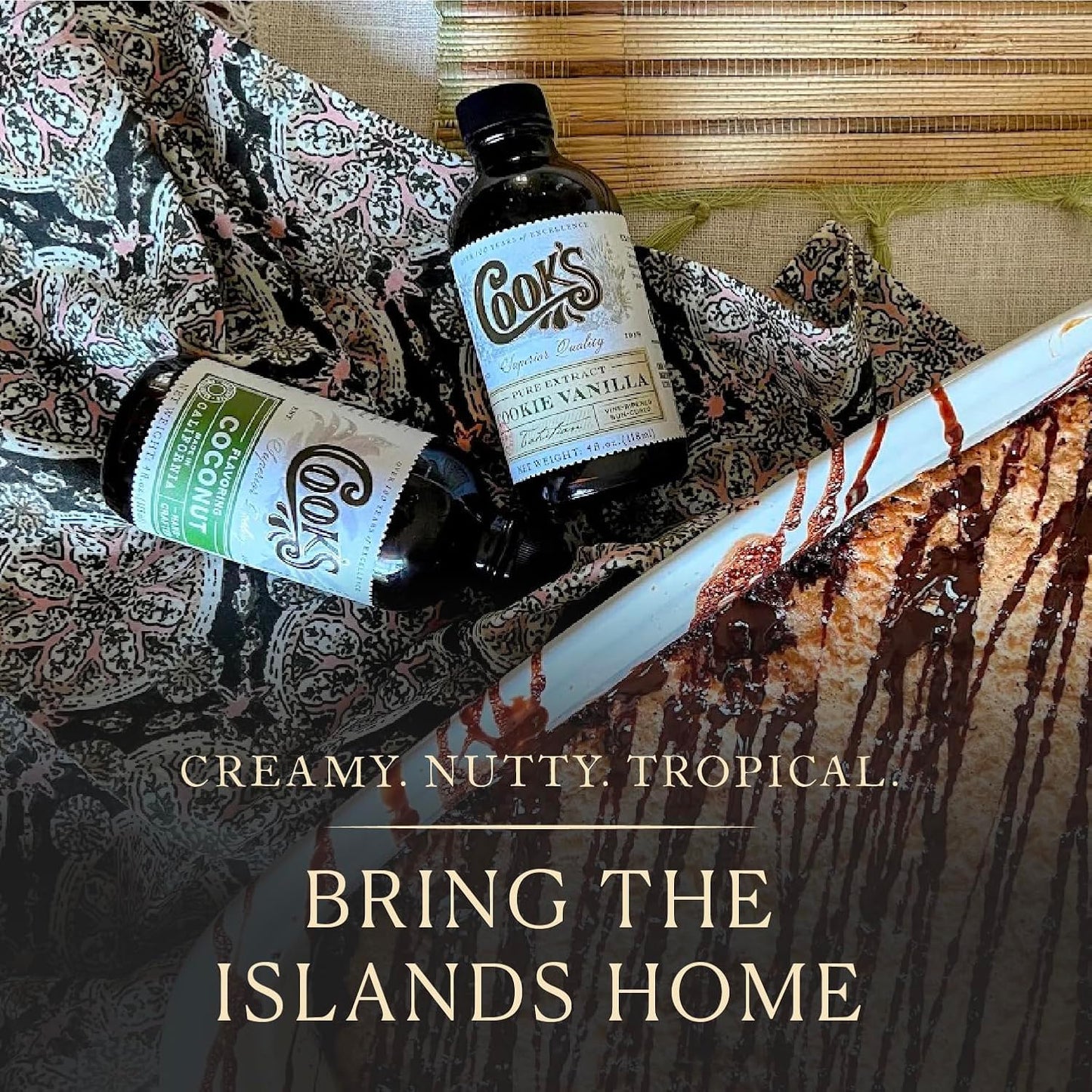 Cook's, Coconut Flavoring for Cakes, Cookies, Pastries, Ice Creams, Smoothies, 16 oz