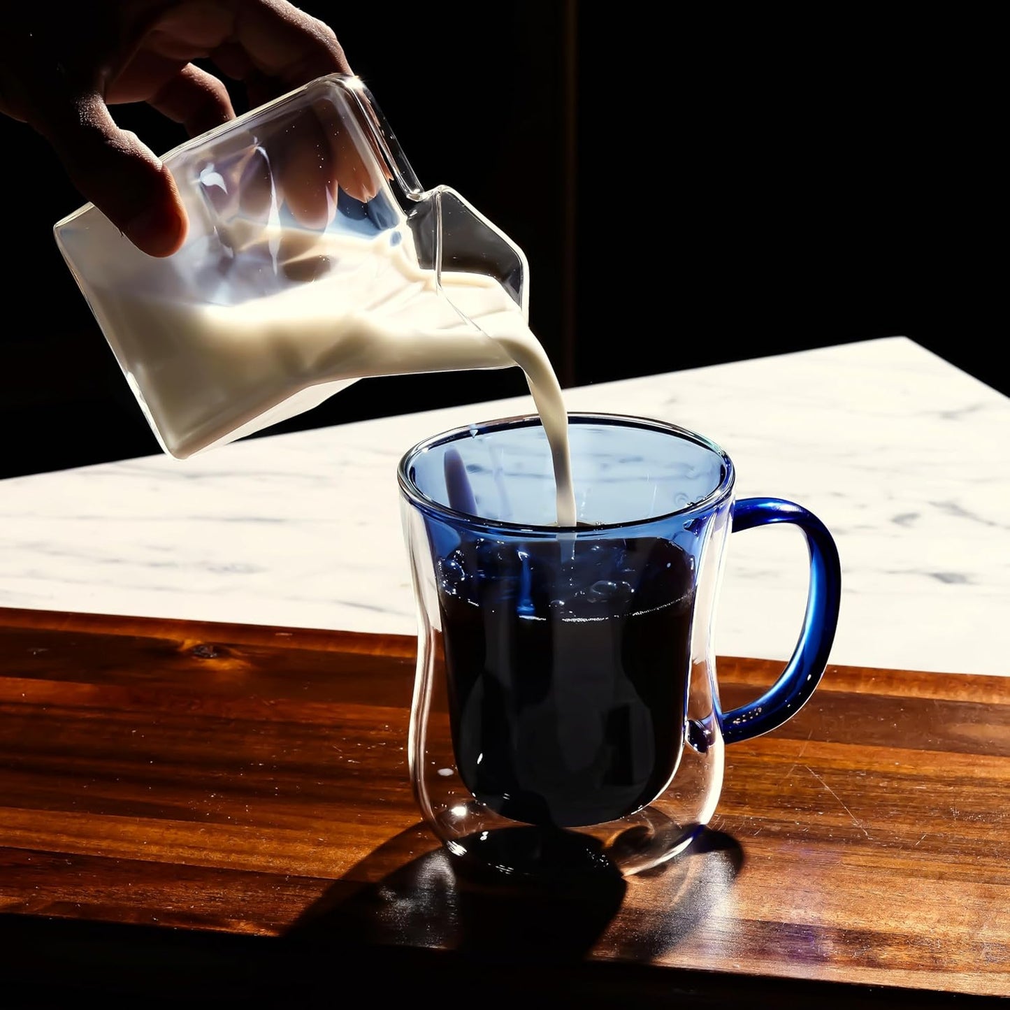 LEMONSODA Double Walled Colored Insulated Coffee Mugs - 10oz - Hot or Cold Latte, Tea, Cappucino, Coffee, Espresso Mug with Handle - Premium Packaging (Set of 4)