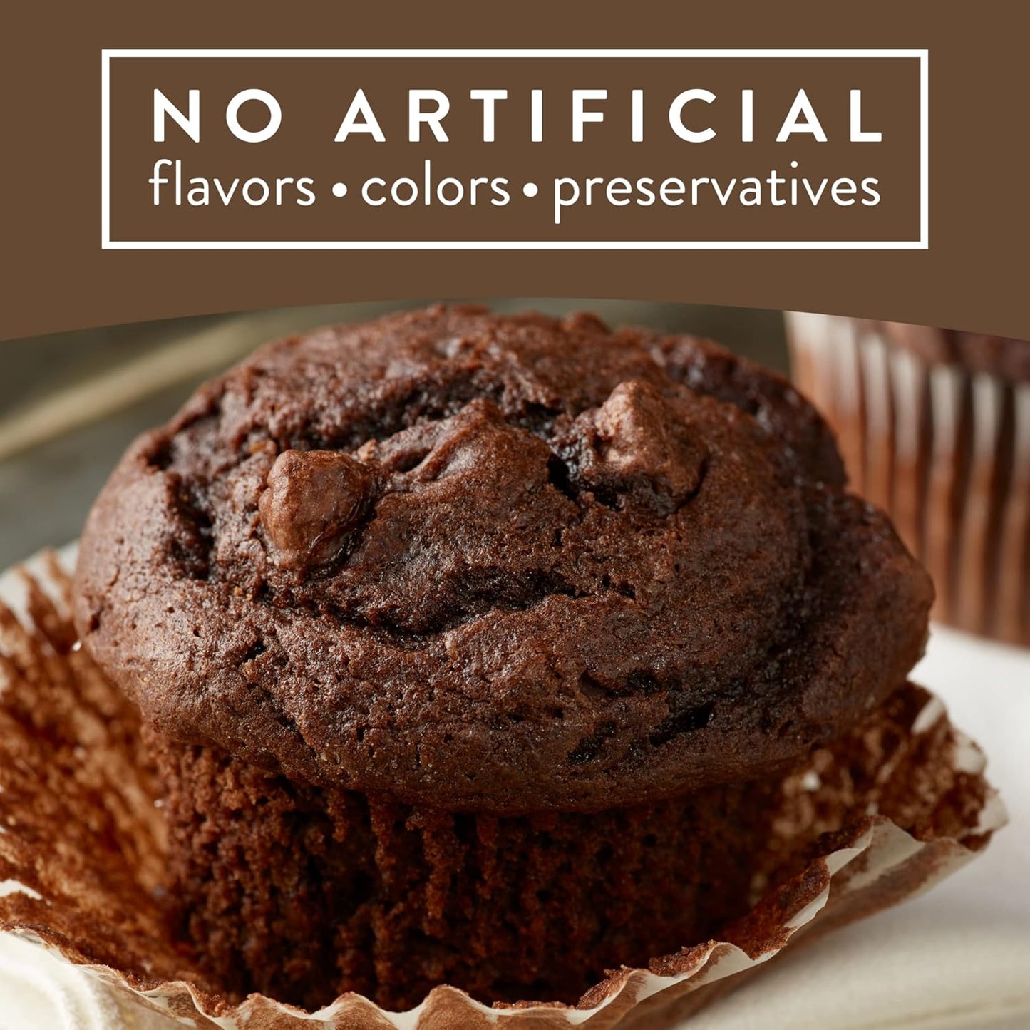 Krusteaz Muffin Mix, Double Chocolate Muffin Mix, Made with Real Chocolate Chips & No Artificial Flavors, Colors or Preservatives, 20 Ounce Box (Pack of 4)