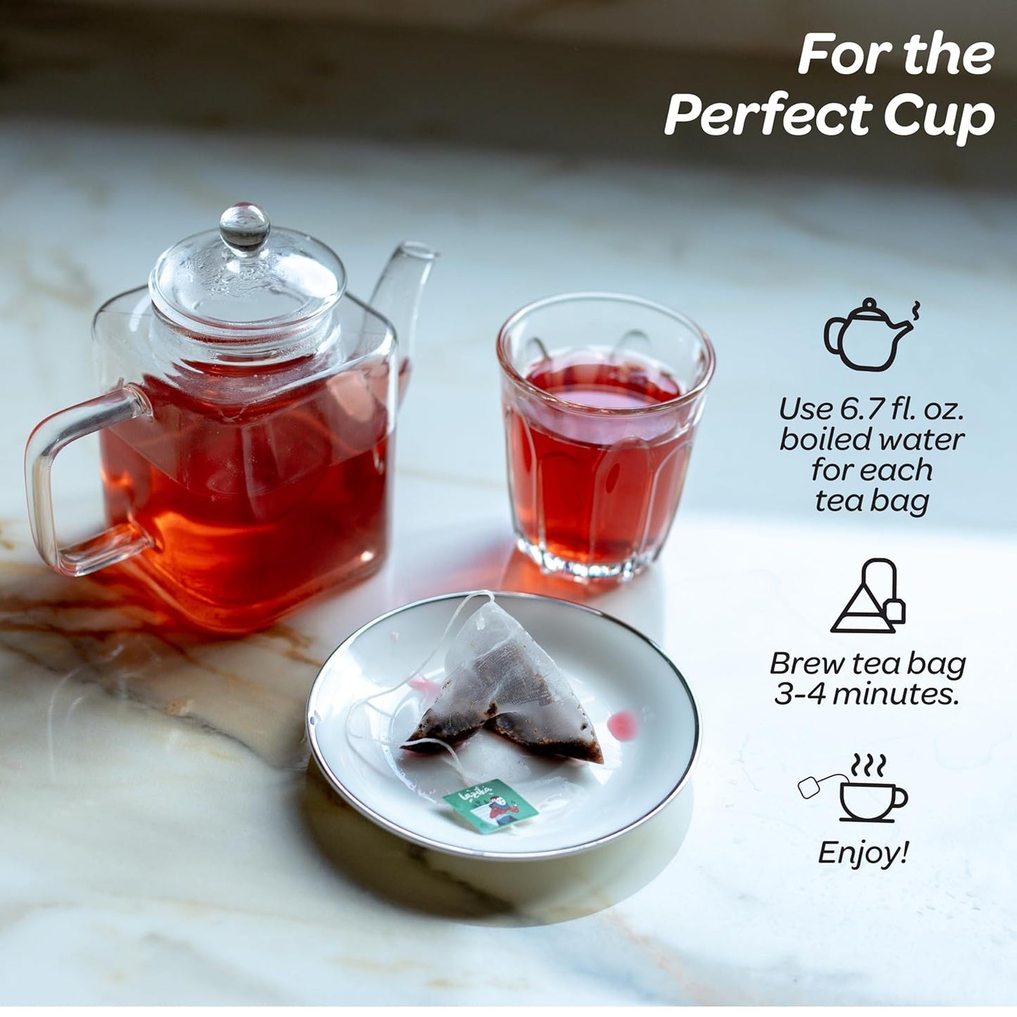 Lazika Herbal Tea Variety Pack with Lovely Presentation Box, 54 Counts, Immune Support Tea Assortment Gift Set, Premium Collection with Pyramid Infuser Bag, Handcrafted