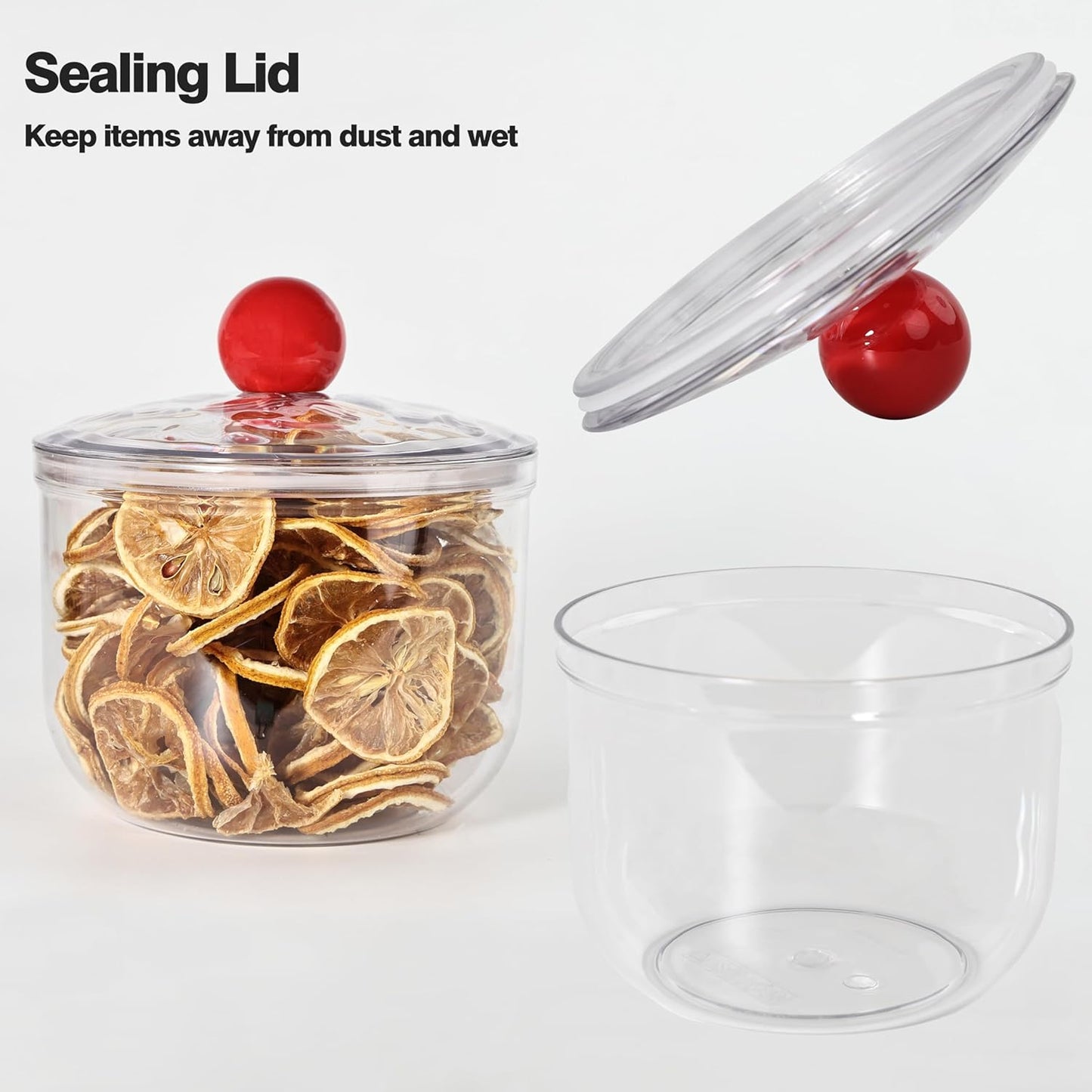 Coffee Pod Holder with Lid,Clear Plastic K Cup Organizer Holder Coffee Capsule Filter Storage Container Home or Office Counter Organizer Bar Accessories With 50Pcs Stickers-900ml