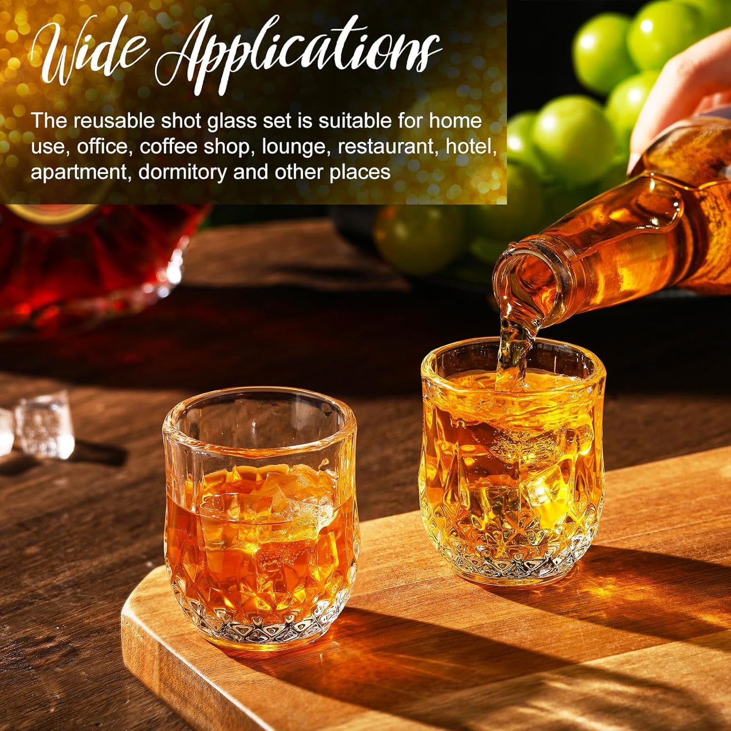 Meanplan 2.7oz Mini Shot Glasses Set Tasting Glasses Heavy Base Clear Shot Cup Cute Cordial Mini Wine Cups for Serving Whiskey, Wine, Juice (36 Pieces)