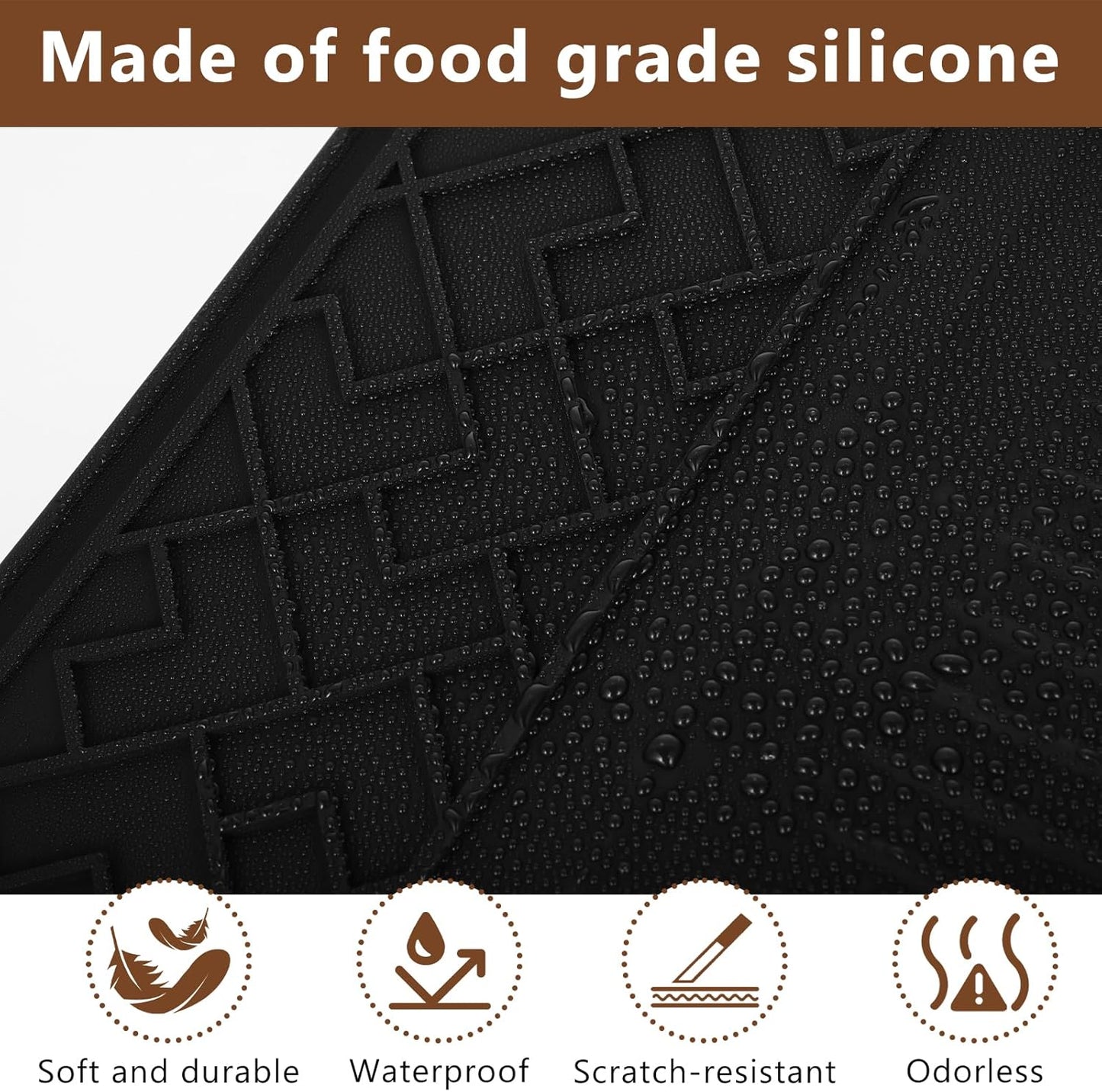 Top Mat for ES601 & ES701 Ninja Luxe Espresso Coffee Machine – Food-Grade Silicone Cover, Anti-Slip, Waterproof & Heat-Resistant Protector, Barista Accessories for Ninja Luxe Cafe