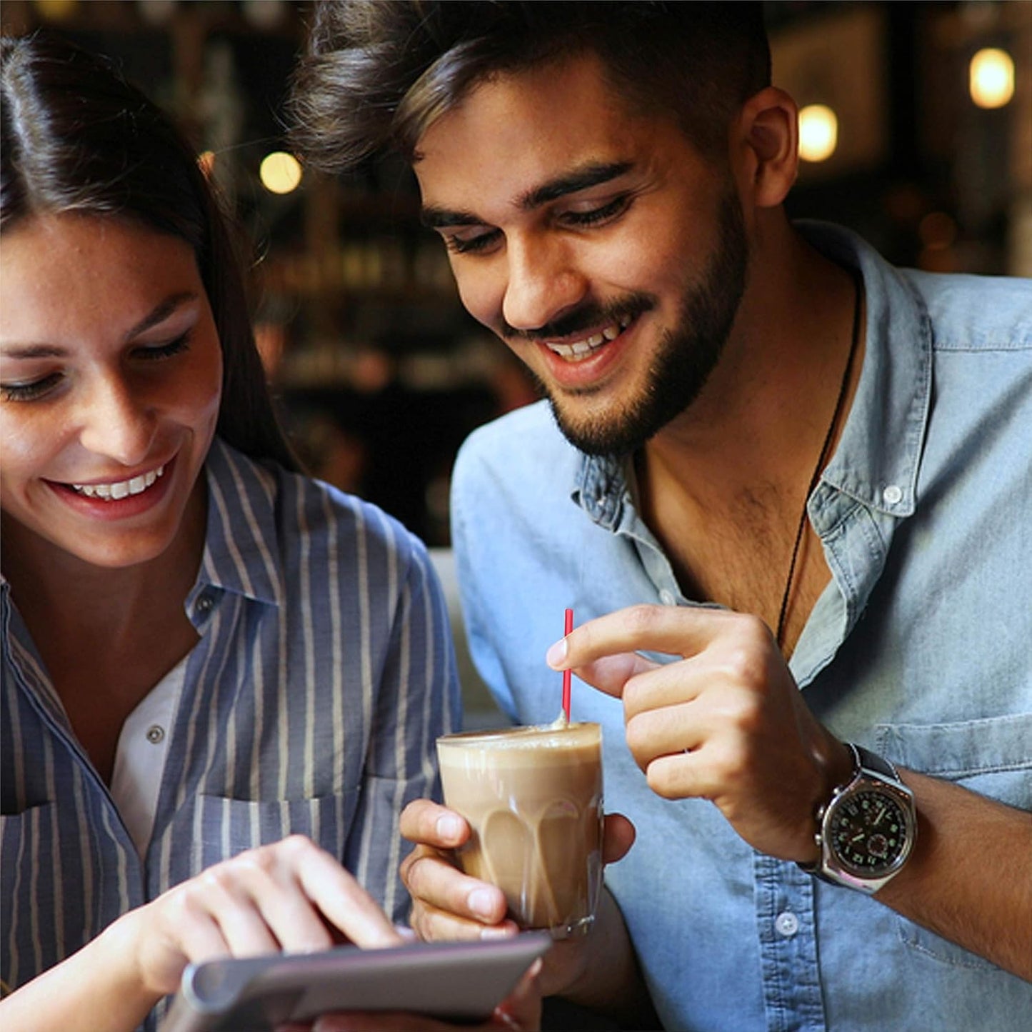 Crystalware Plastic Sip Stirrers 7 1/2 Inch 1000/box, Red