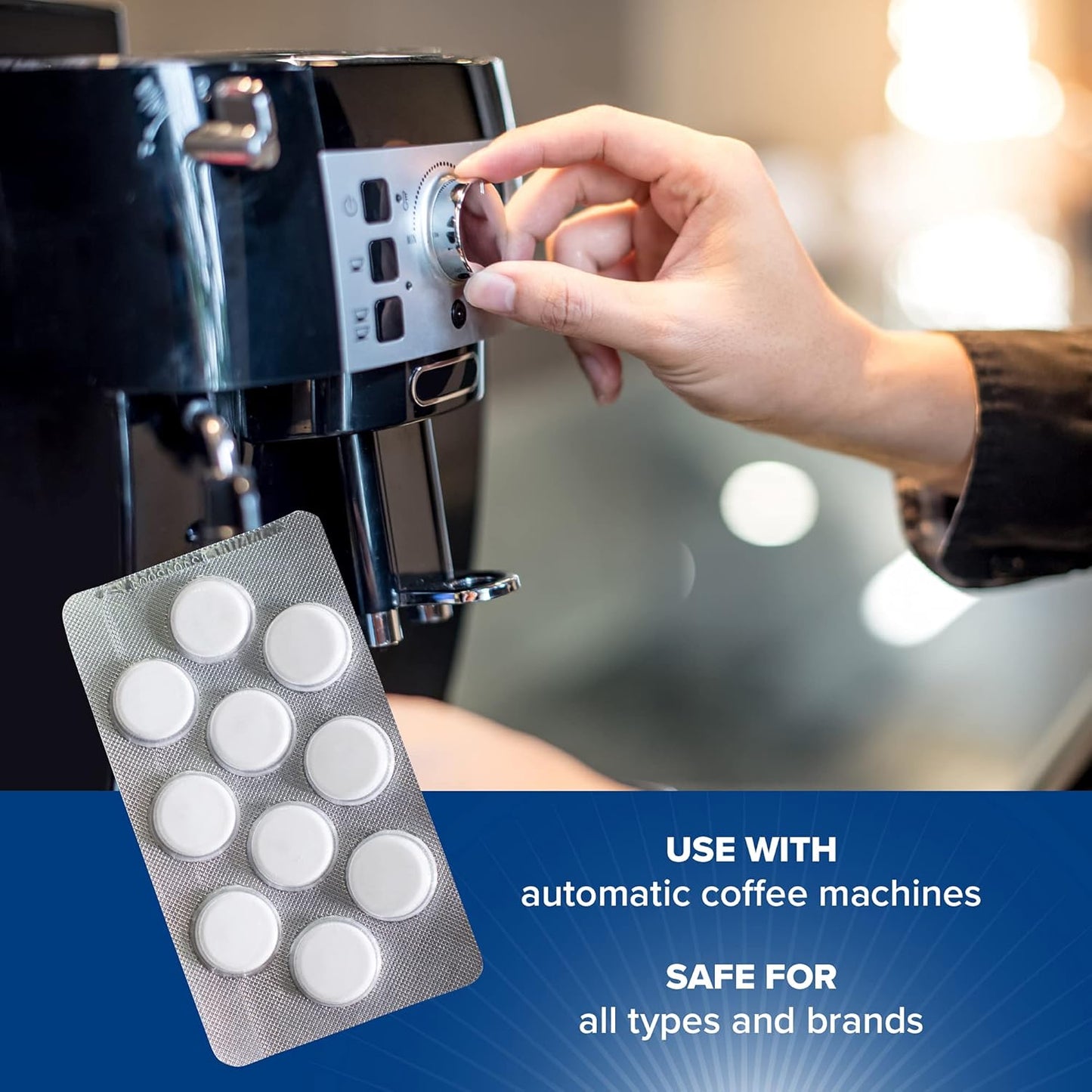 Durgol Espresso Machine and Coffee Maker Cleaning Tablets, 10 count (Pack of 2)