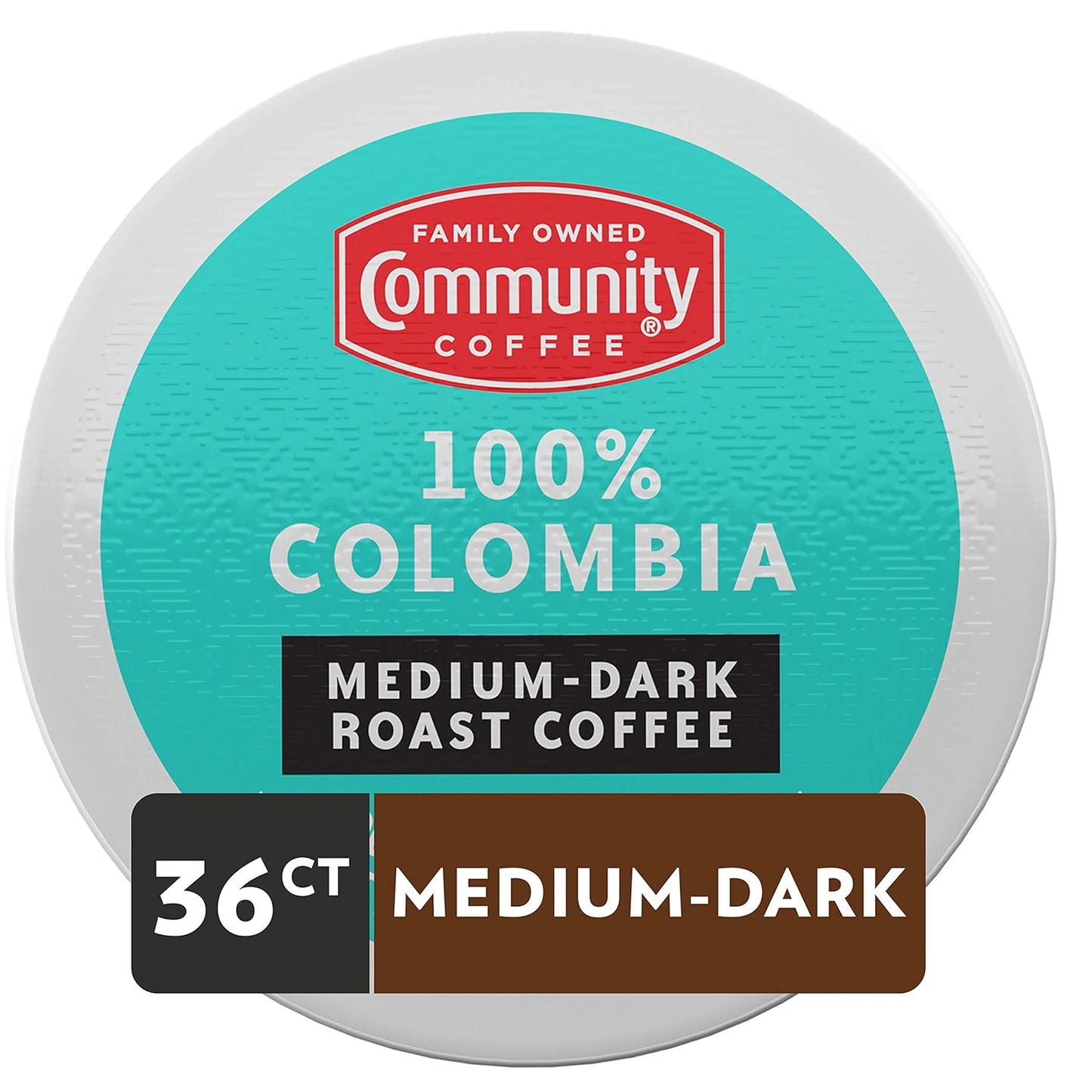 Community Coffee 100% Colombia Coffee Pods, Medium Dark Roast, Compatible with Keurig 2.0 K-Cup Brewers,12 Count (Pack of 3)