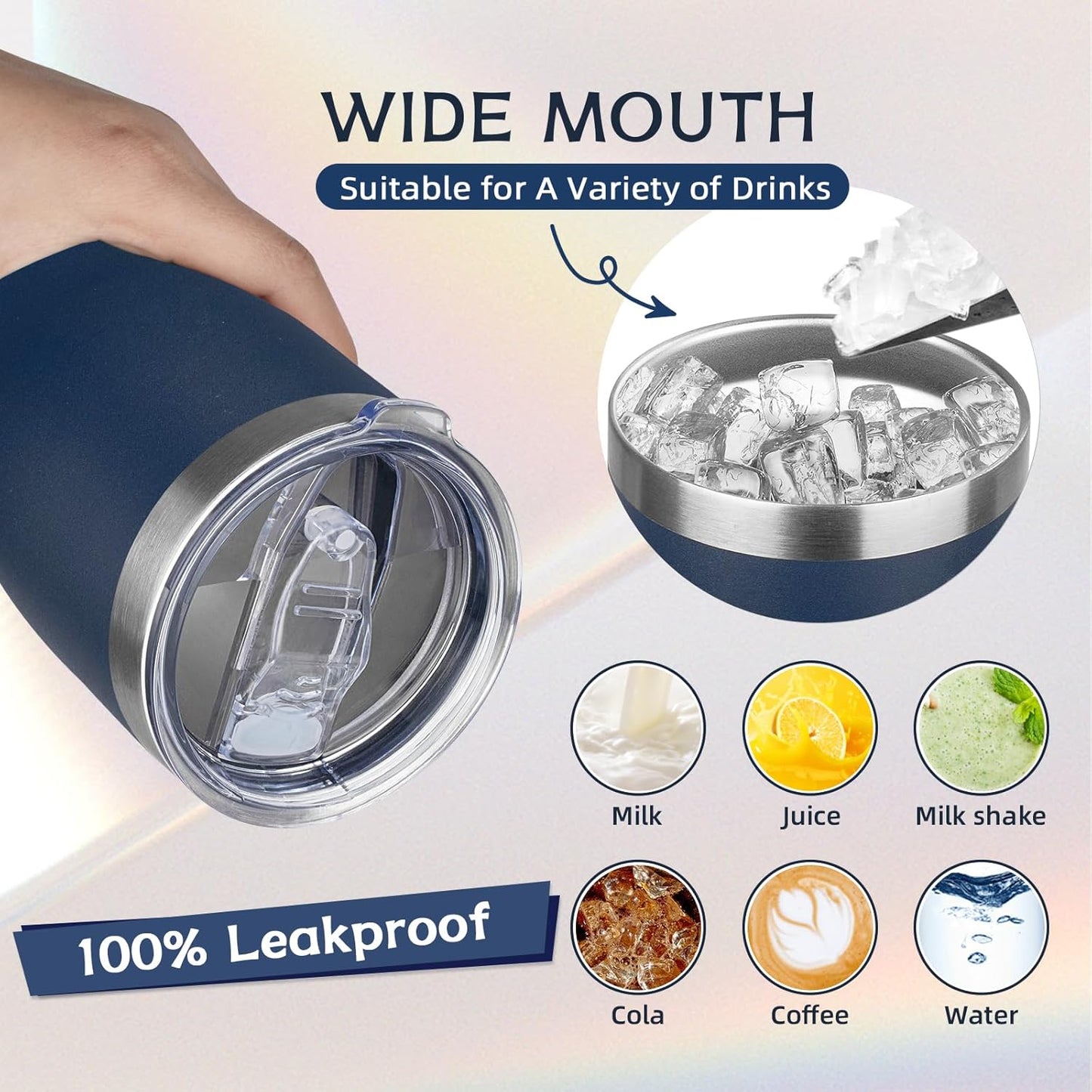 MEZMUT 20oz Coffee Tumbler with Lid and Straw Double Wall Vacuum Insulated Cup Stainless Steel Travel Mugs Insulated for Hot and Cold Leakproof Powder Coated Tumbler for Indoor and Outdoor