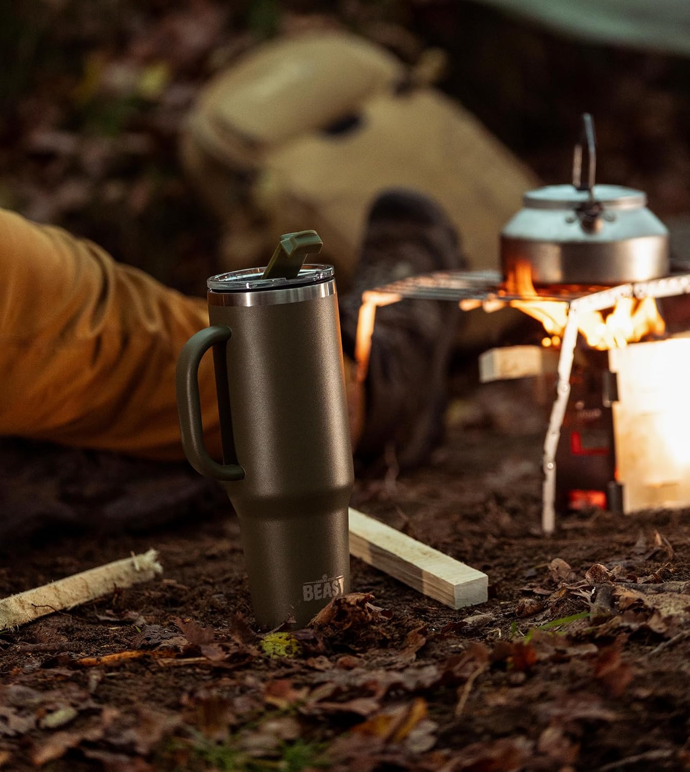 Beast 50 oz Tumbler Stainless Steel Vacuum Insulated Coffee Ice Cup Double Wall Travel Flask (Army Green)