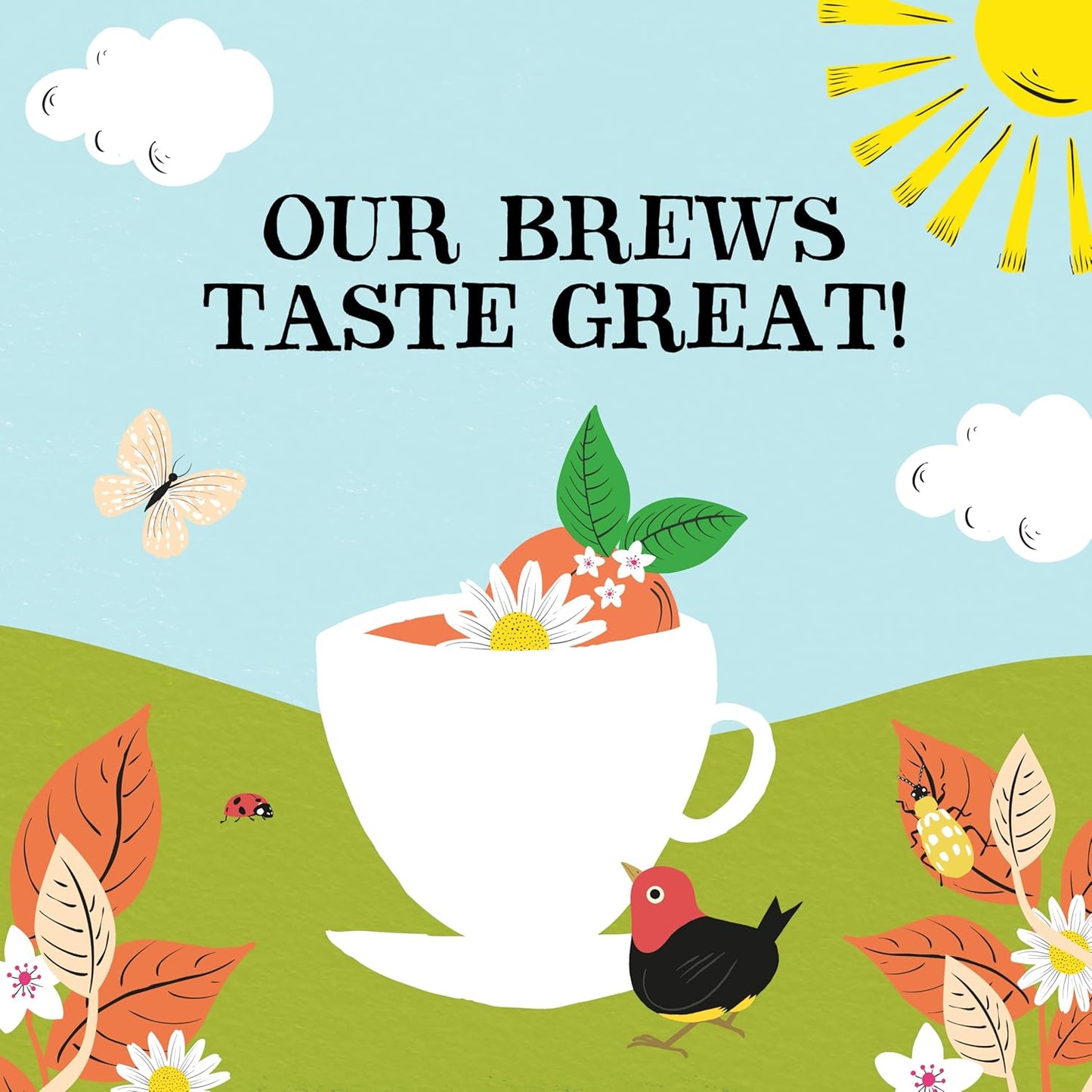 Clipper Tea Chamomile & Peach Teabags – USDA Organic, Great Hot or Iced – Natural, Fair & Delicious Fruity Chamomile & Peach Infusion – 50 Tea Bags