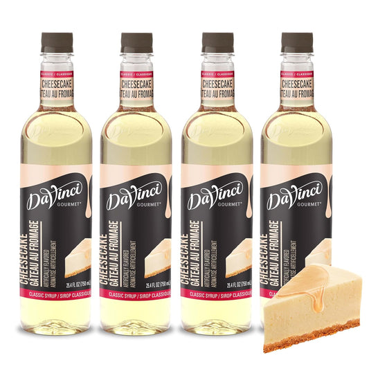 DaVinci Gourmet Classic Cheesecake Syrup, 25.4 Fluid Ounces (Pack of 4)