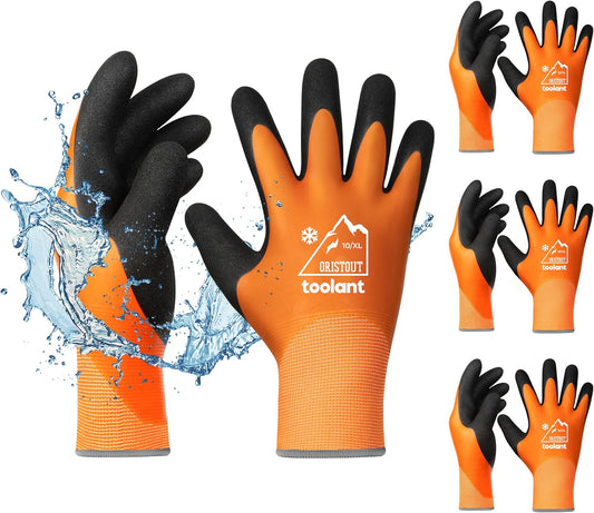Waterproof Winter Work Gloves for Men and Women, Touchscreen, Freezer Gloves, Thermal Insulated, for Cold Weather