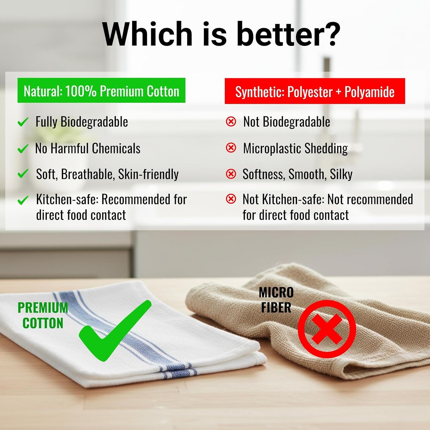 Kitchen Towels| Tea Towel for Craft| Cotton Dish Towels| Reusable Bulk Cleaning Cloths Blue Hand Towels| Soft Super Absorbent Quick Dry Dish Rags Machine Washable 6 Pack 15" x 25"