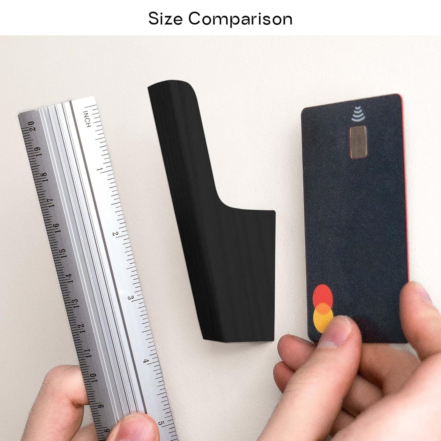 Wood Wall Hooks - Set of 4 - Solid Black Walnut Wood Coat Hooks for Hanging Hat, Purse, Backpack, Bag, Jacket - Modern Farmhouse Decor for Wall and Practical Entryway Hooks (Walnut)