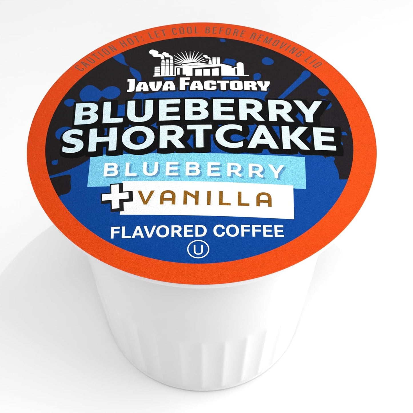 Java Factory Coffee Pods Blueberry Flavored Coffee for Keurig K-Cup Brewers, Blueberry Shortcake, 40 Count