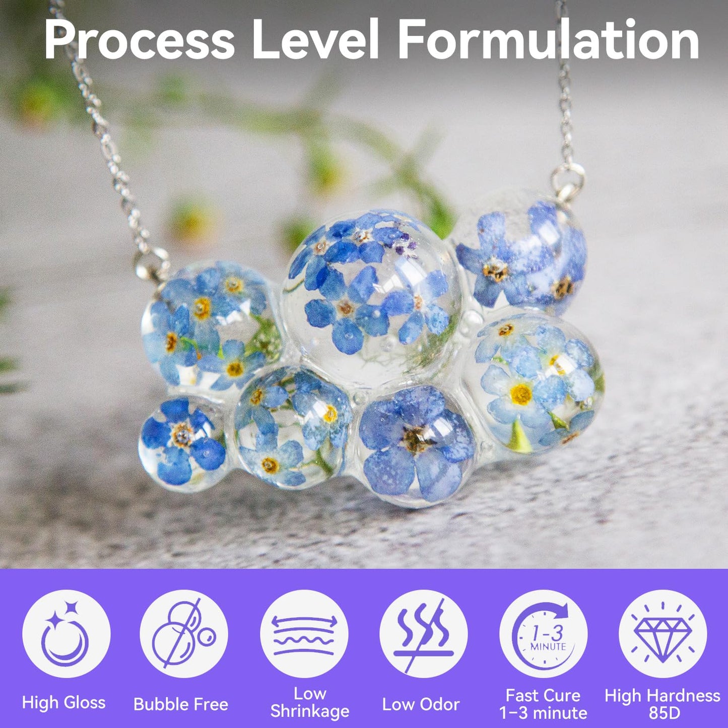 UV Resin 250g, DUDONGA Fast Curing Upgraded Crystal Clear Epoxy Resin Hard Type for Jewelry Making, Craft, DIY