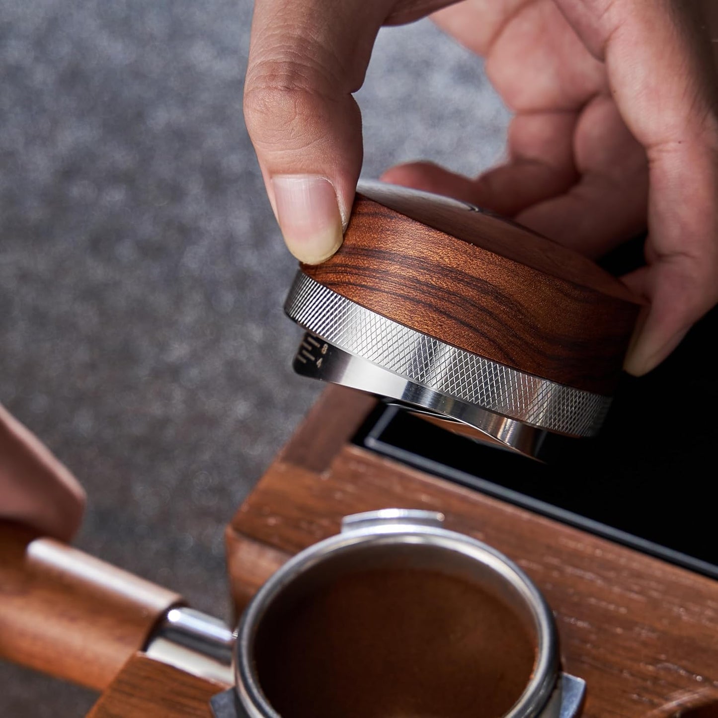 58mm Essential Barista Tools Set for E61 Espresso Machines - Naked Portafilter, Coffee Leveler, Dosing Funnel, Advanced Espresso Tamper, and Needle Distributor