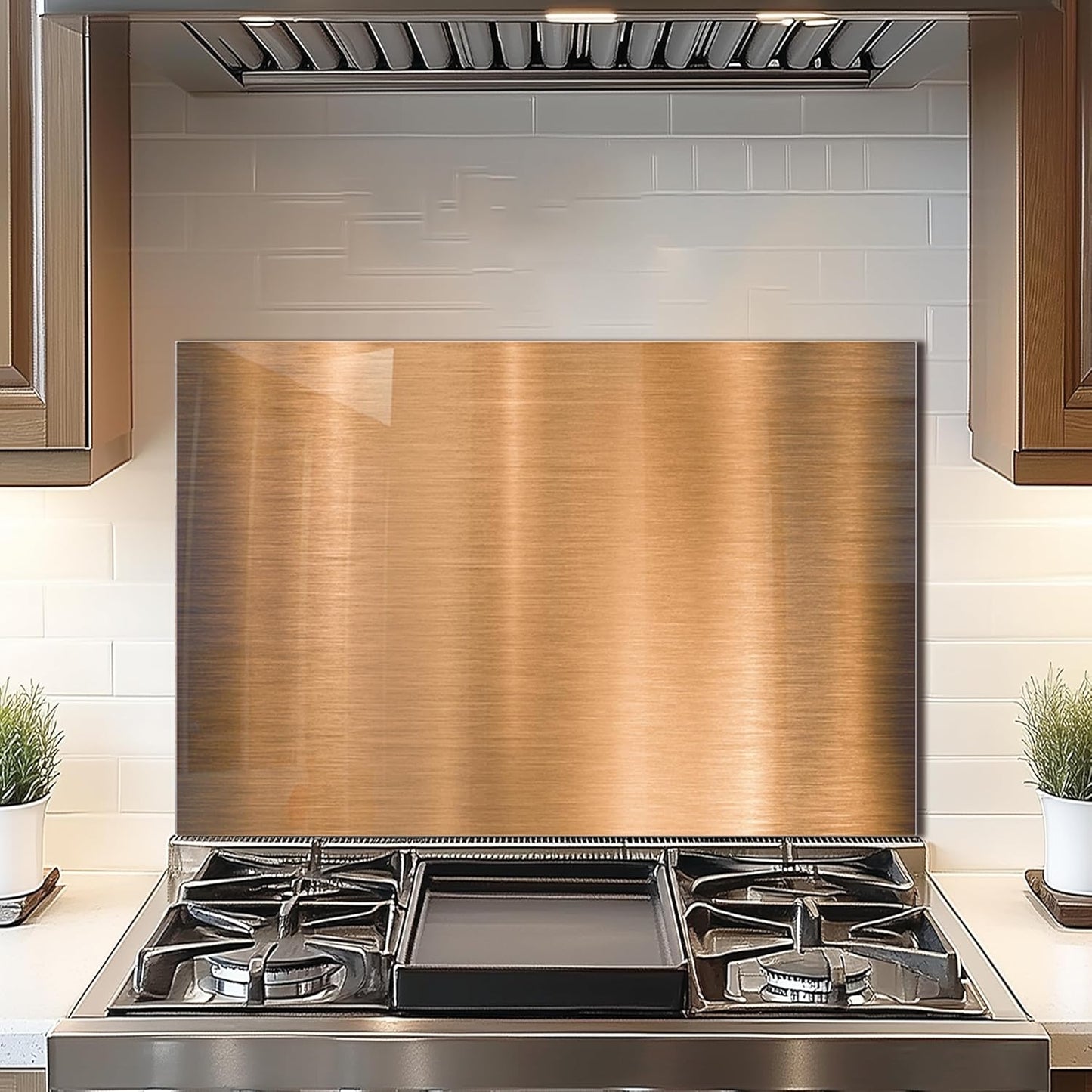 DAIFURONGE Tempered Glass Backsplash For Kitchen Behind Stove, Stove Backsplash Top Cover,Easy to Clean Glass Splashback, Sink Cover Splash Guard, Kitchen Wall Decor (30"x20"(76.2x50.8cm))