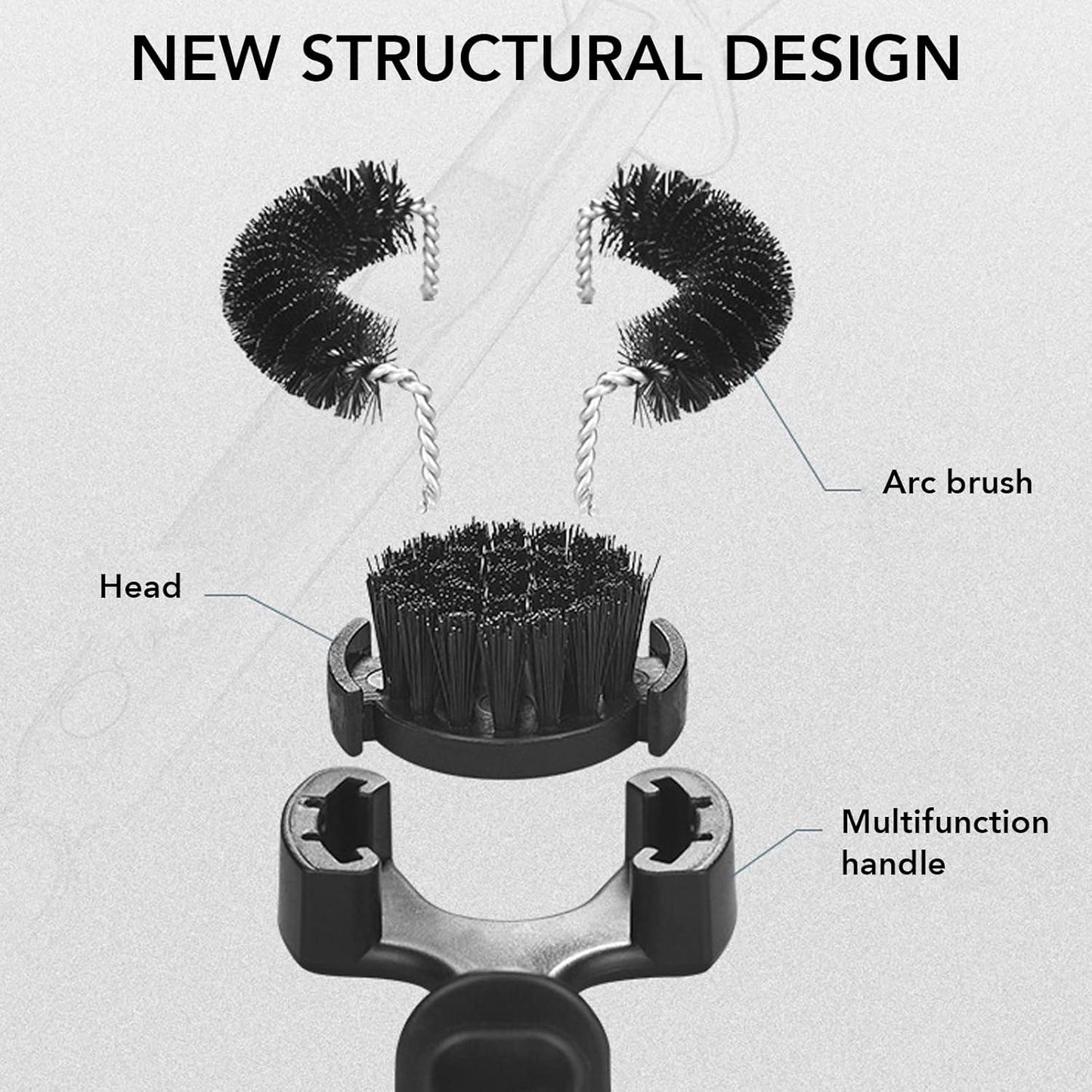 Espresso Machine Brush, Coffee Machine Brush Cleaner Removable Coffee Maker Espresso Group Round Brushes Barista Grinder Tools (51MM)