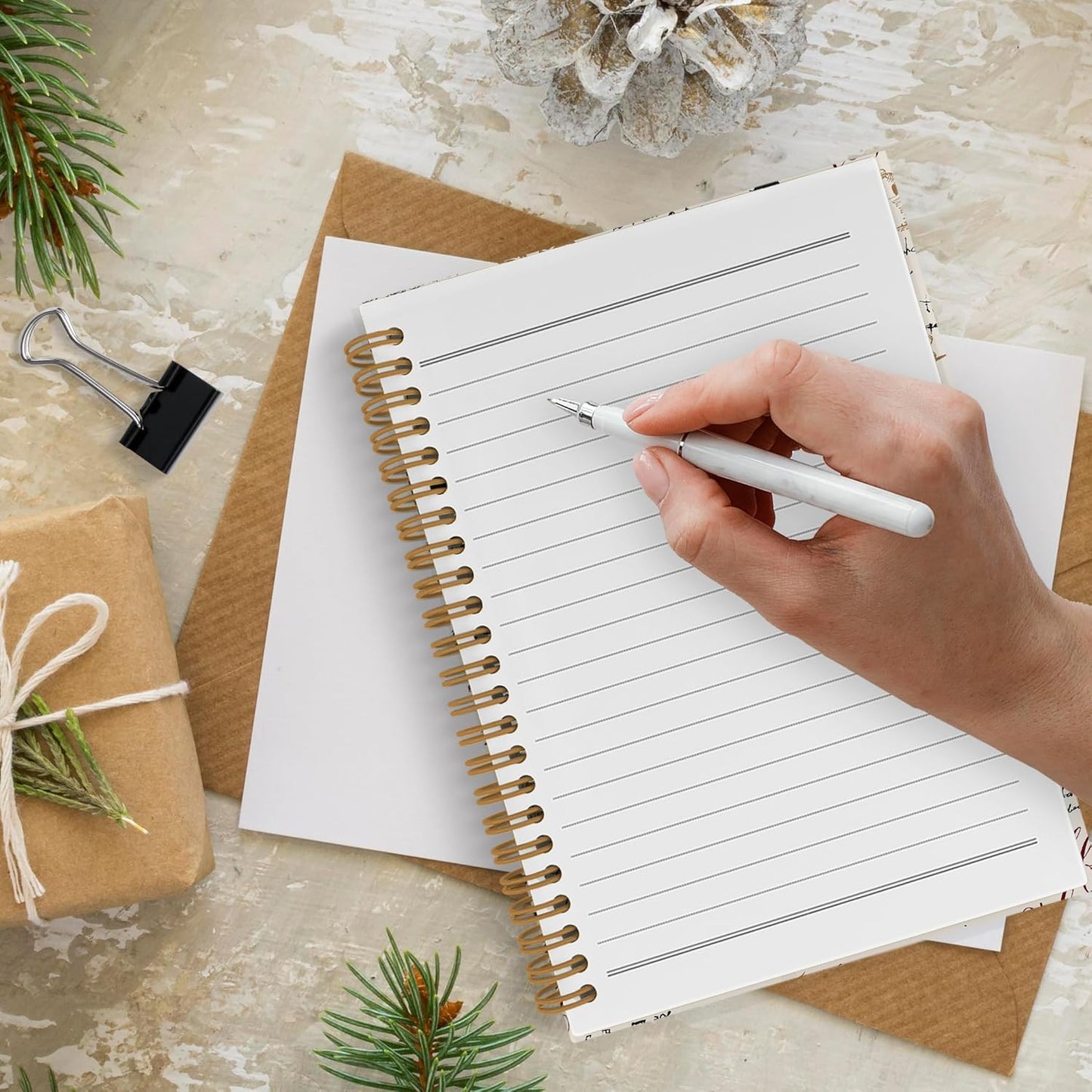 Coffee Spiral Notebook, Coffee Lover Gifts, Coffee Bean Notebook, Coffee Themed Journal Notebooks for School Work, Coffee House Office Supplies Gifts for Coffee Drinkers Women Men, 5.5x8.3Inch