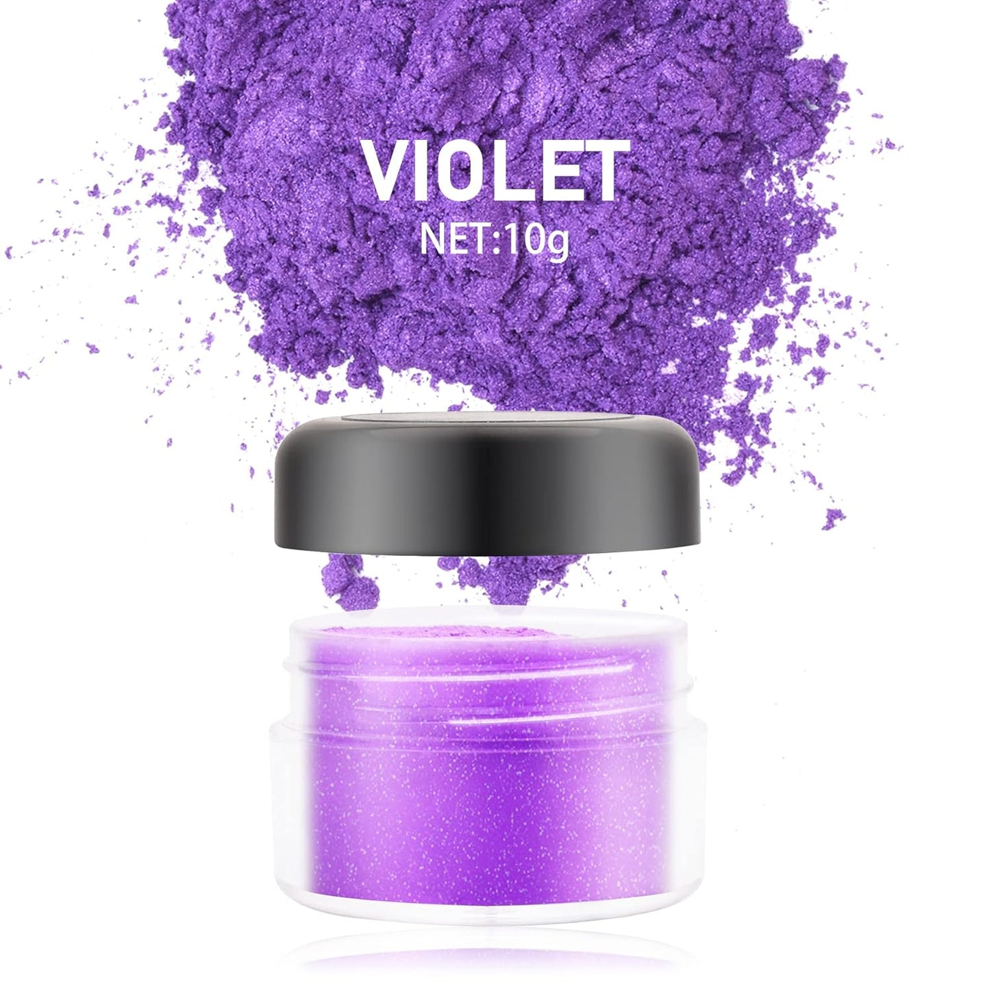 Edible Glitter - 10g Luster Dust Edible Food Grade Coloring Glitter for Cake Decorating, Baking, Drinks - Shimmer Dust Powder, Metallic Color Dusting Powder for Icing, Fondant, Candy, Cookie (Violet)