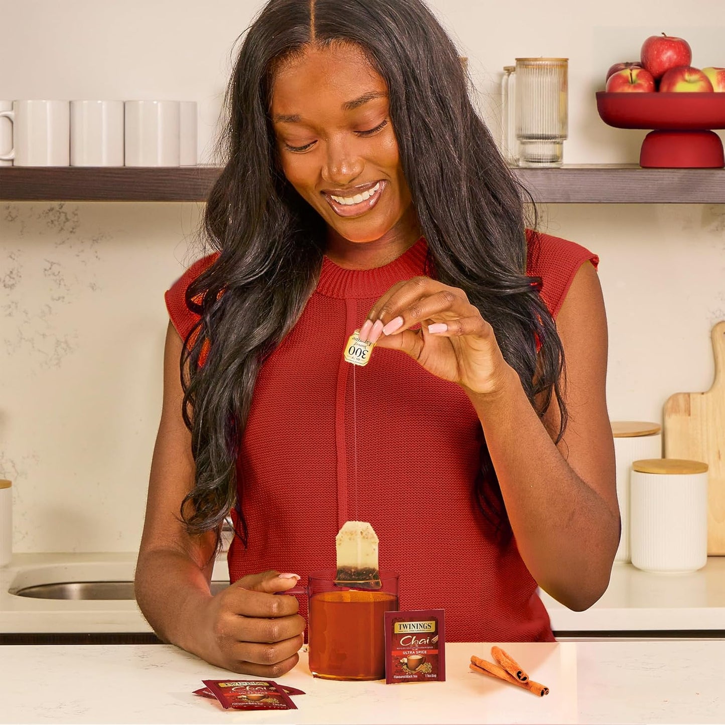 Twinings Ultra Spice Chai Individually Wrapped Bags, 20 Count (Pack of 6), Sweet, Savoury Spices, Caffeinated, Enjoy Hot or Iced, 120 Teabags