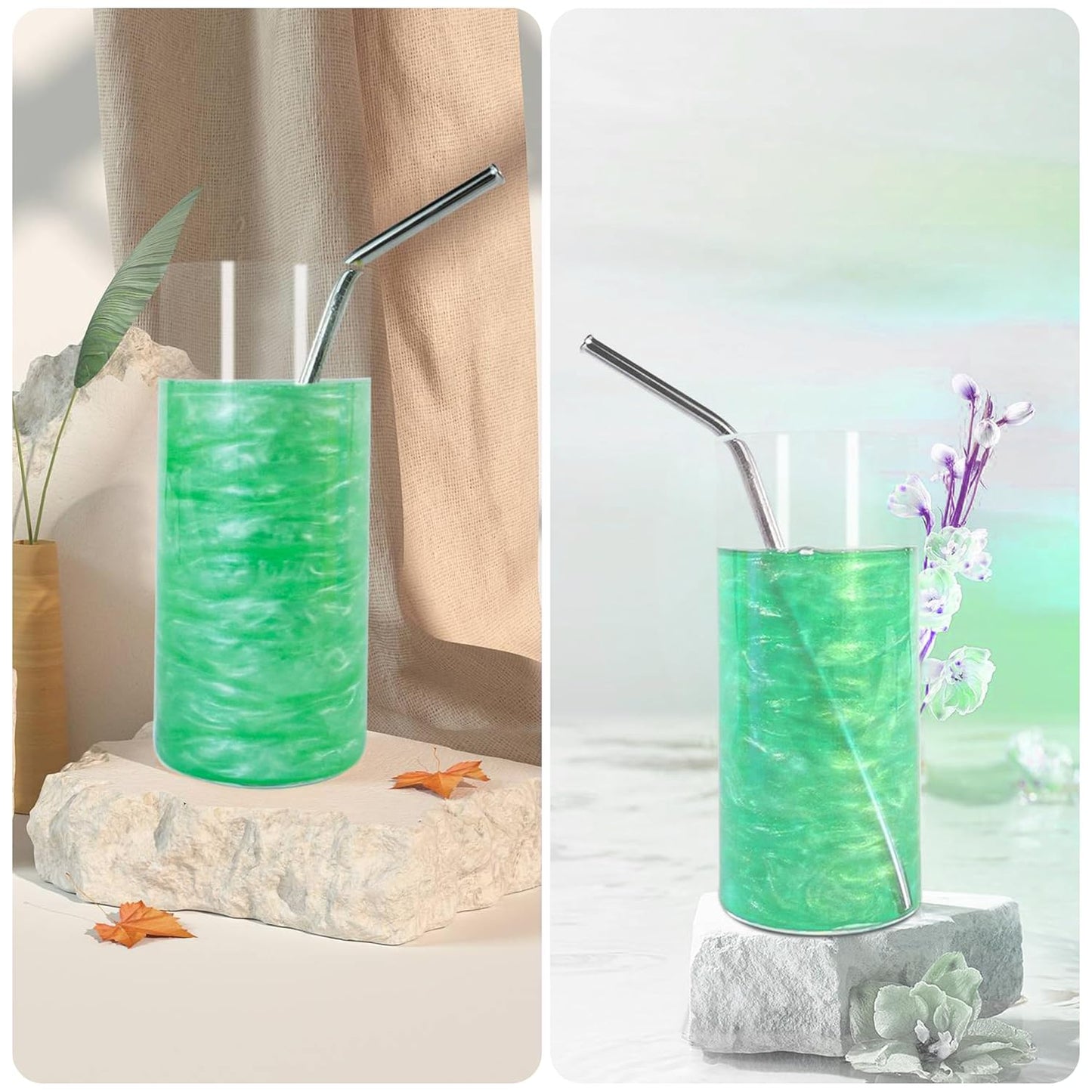 BeePoint Green Edible Luster Dust 15g - Food Grade, Vibrant Color Shimmer Powdered Dust for Drinks, Cocktails, Cake Decorating, Baking, Chocolates, Candy, Sweets, & Cookies - Vegan & Gluten Free