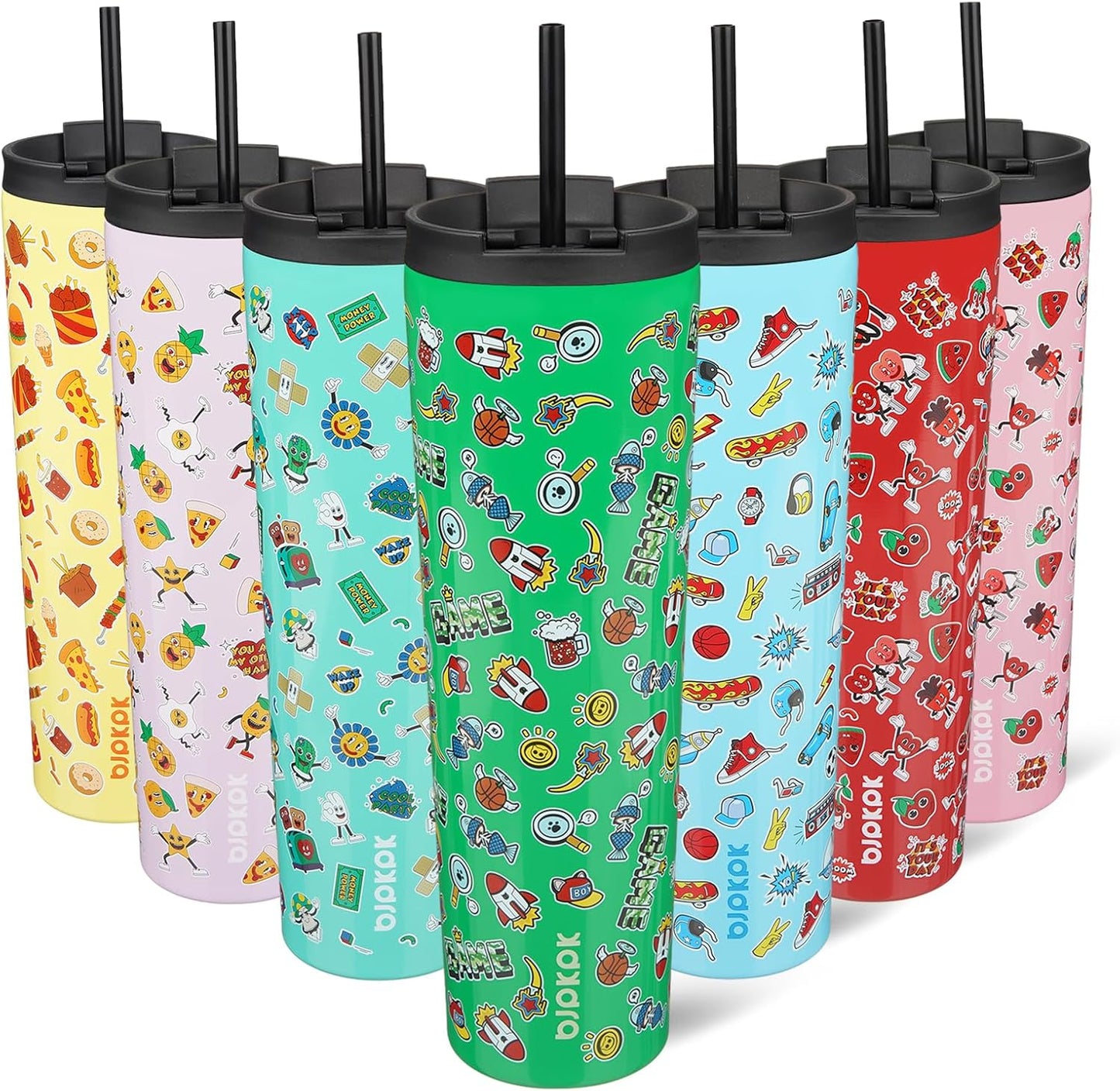 BJPKPK 34oz Stainless Steel Insulated Tumbler With lid And Straw Travel Coffee Thermal Tumblers Cup For Women And Men,Game